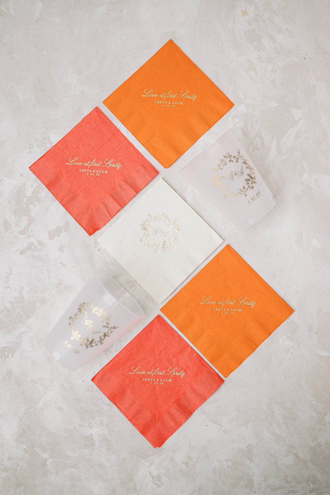 custom signature cocktail napkins