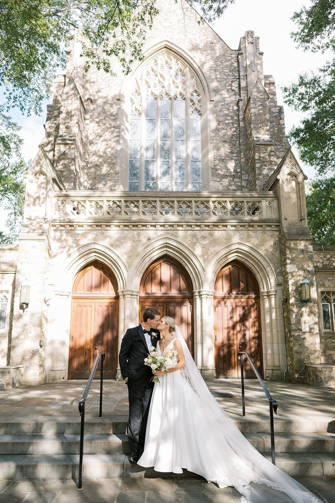 church wedding couple