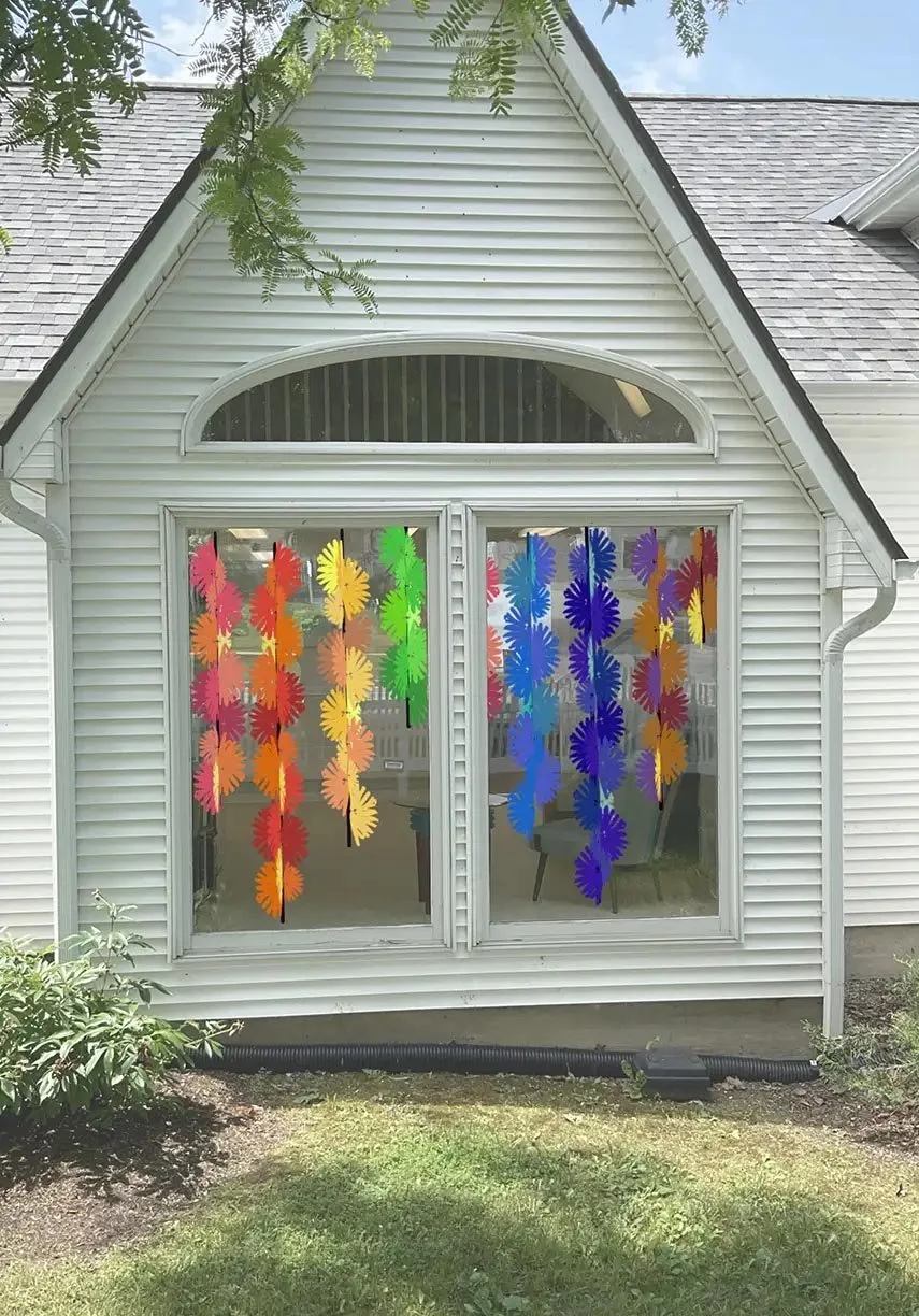 digital drawing of fan display composition