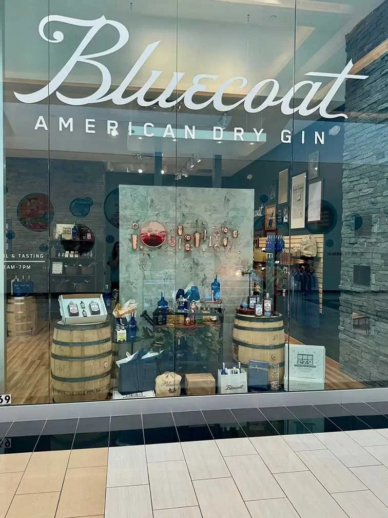 Copper Barware Window Display Overview