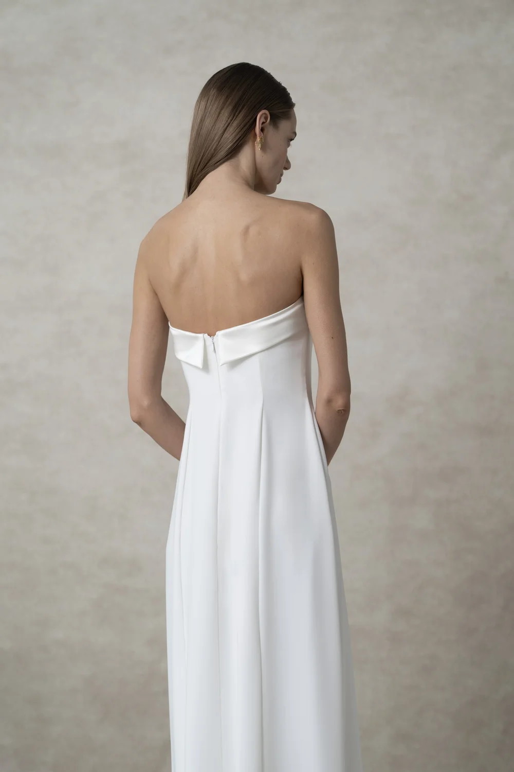 Crêpe Bustier Dress Zoé — KLADEK
