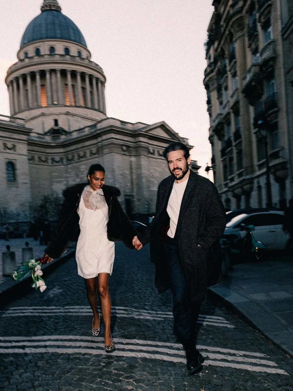 Movement, refined simplicity and Paris. 

St&eacute;ph wears the LOLA mini dress in cr&ecirc;pe cady paired with the LAVALLI&Egrave;RE silk organza blouse. 

Photography: @yoelrbh 
Planning: @merakimariages 
Couple: @tusorsavecmoi 
HMUA: @alexandrale