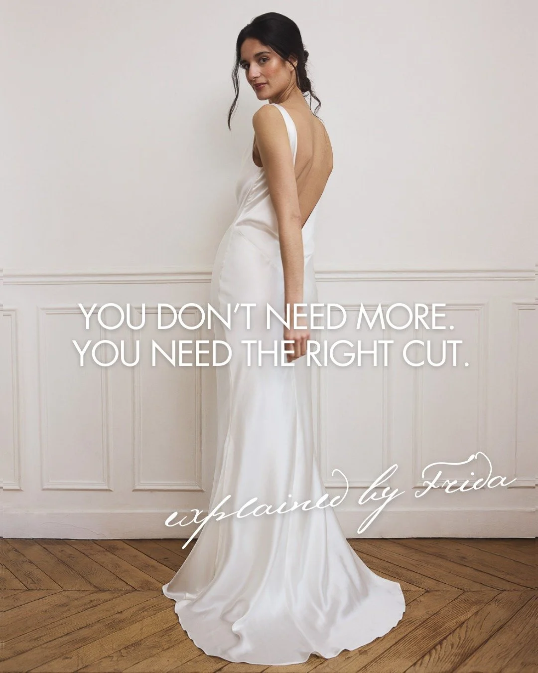 The difference between a gown that looks beautiful and one that truly transforms the silhouette is often the cut.

At Kladek, we believe minimal bridal only works when every proportion is intentional: the neckline, the corsetry, the placement of seam