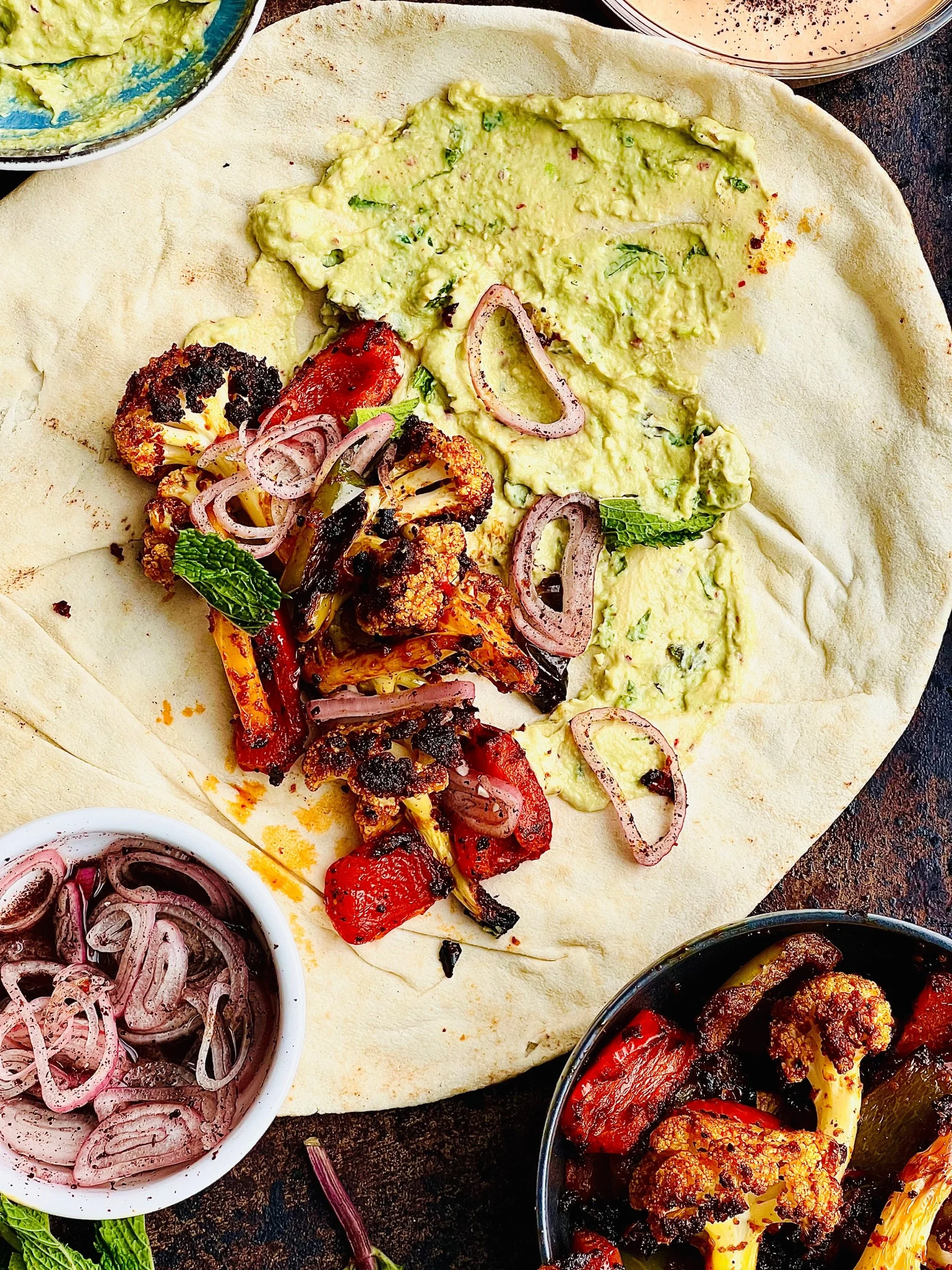 Smoky Cauliflower Pepper Wraps — Umami From Scratch