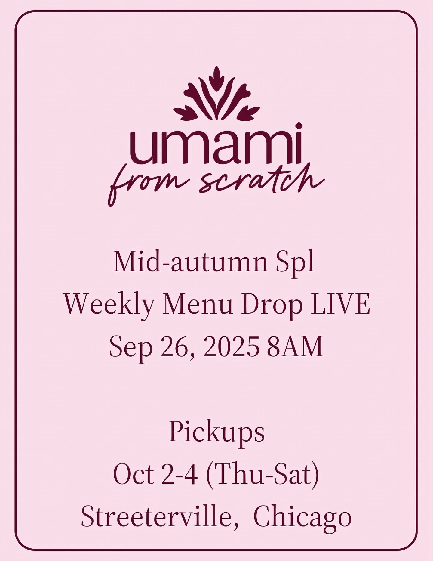 🌕✨ Mid-Autumn Celebration Drop is here! ✨🌕

This festival means so much to me &mdash; back in 2023, the &ldquo;Over the Moon&rdquo; Mooncake Collab (curated by the wonderful Anna @wouldyoulikesomethingtoeat ) gave UFS its first big break in Chicago