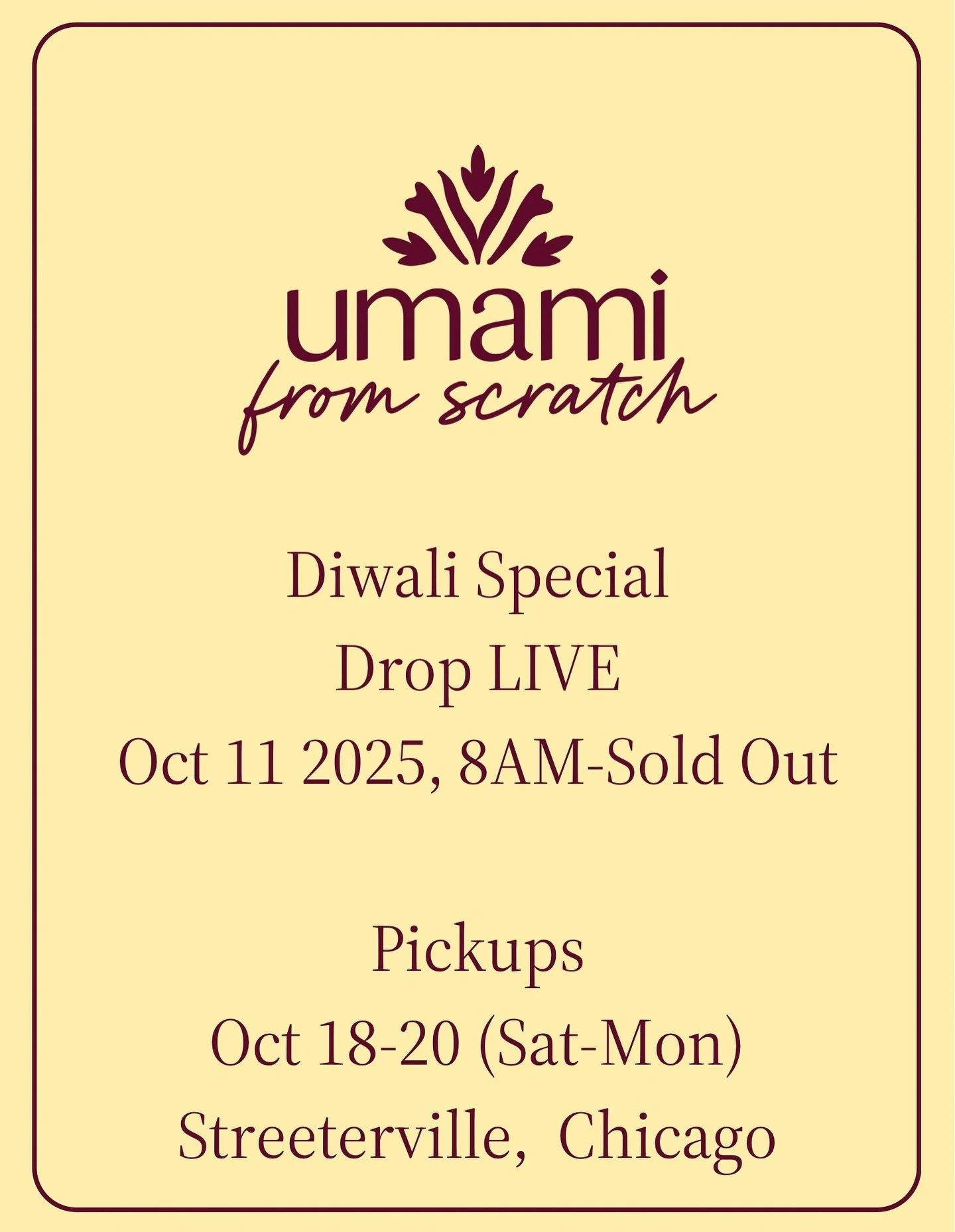 🪔✨ UFS Diwali Drop is NOW LIVE! ✨🪔

The festival of lights always feels extra special at UFS &mdash; it&rsquo;s the time we pour our hearts (and spices!) into creating something soulful, unexpected, and joyfully indulgent.

This year&rsquo;s Diwali