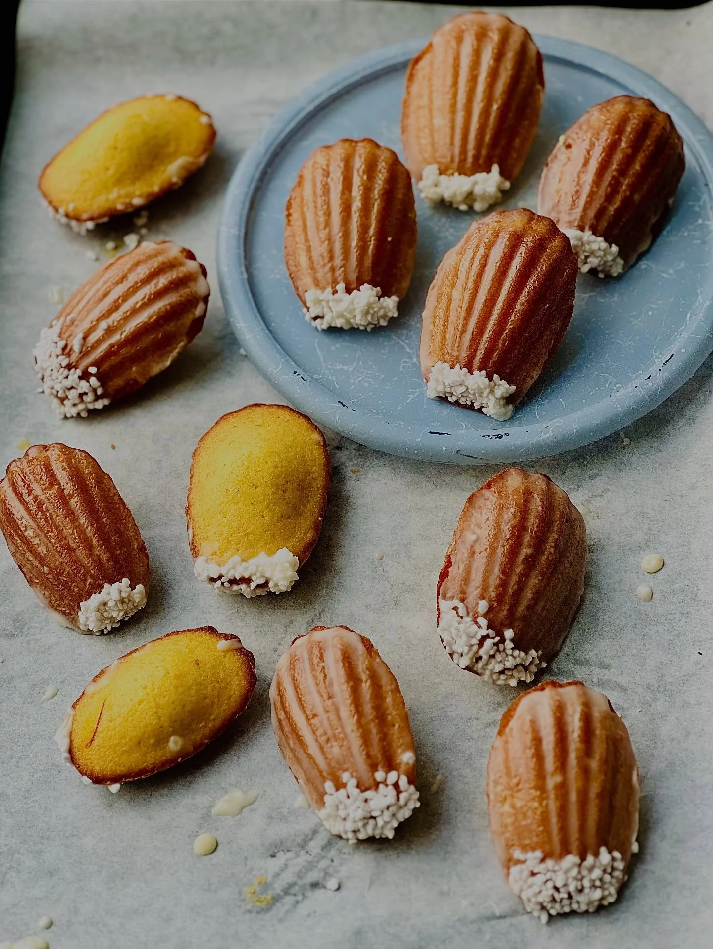 Saffron Orange Blossom Madeleines - a little throwback to where the entire UFS journey began&hellip;

Back in 2020, these petite shell-shaped cakes were the first recipe I developed, tested, and perfected in my self-taught baking chapter &mdash; and 