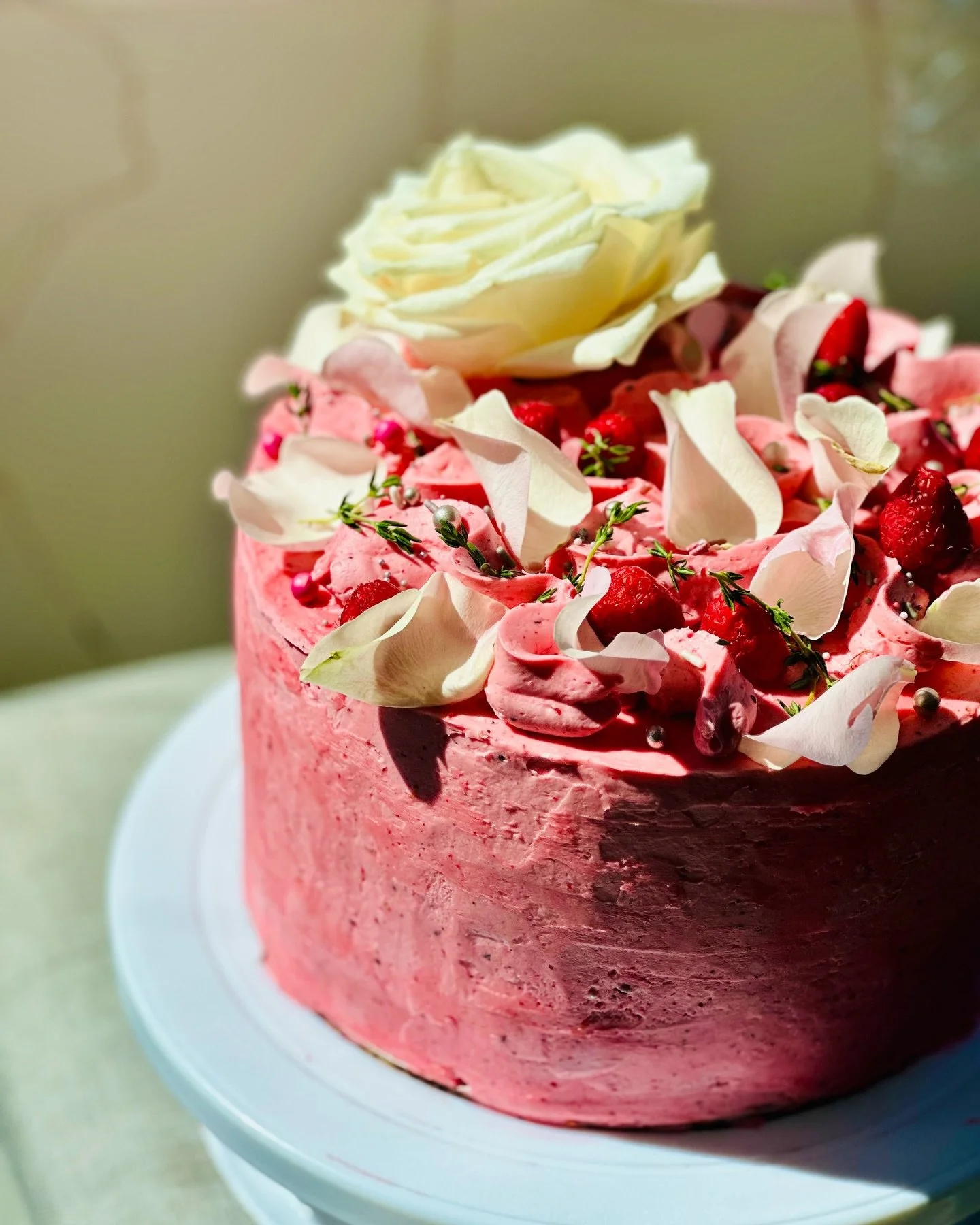 Dearest gentle reader,

In a season where grandeur reigns and florals whisper secrets of longing, this Raspberry Lemon Rooh Afza Cake arrives dressed for the promenade in full regency splendor. Because while they say less is more, at UFS we believe c