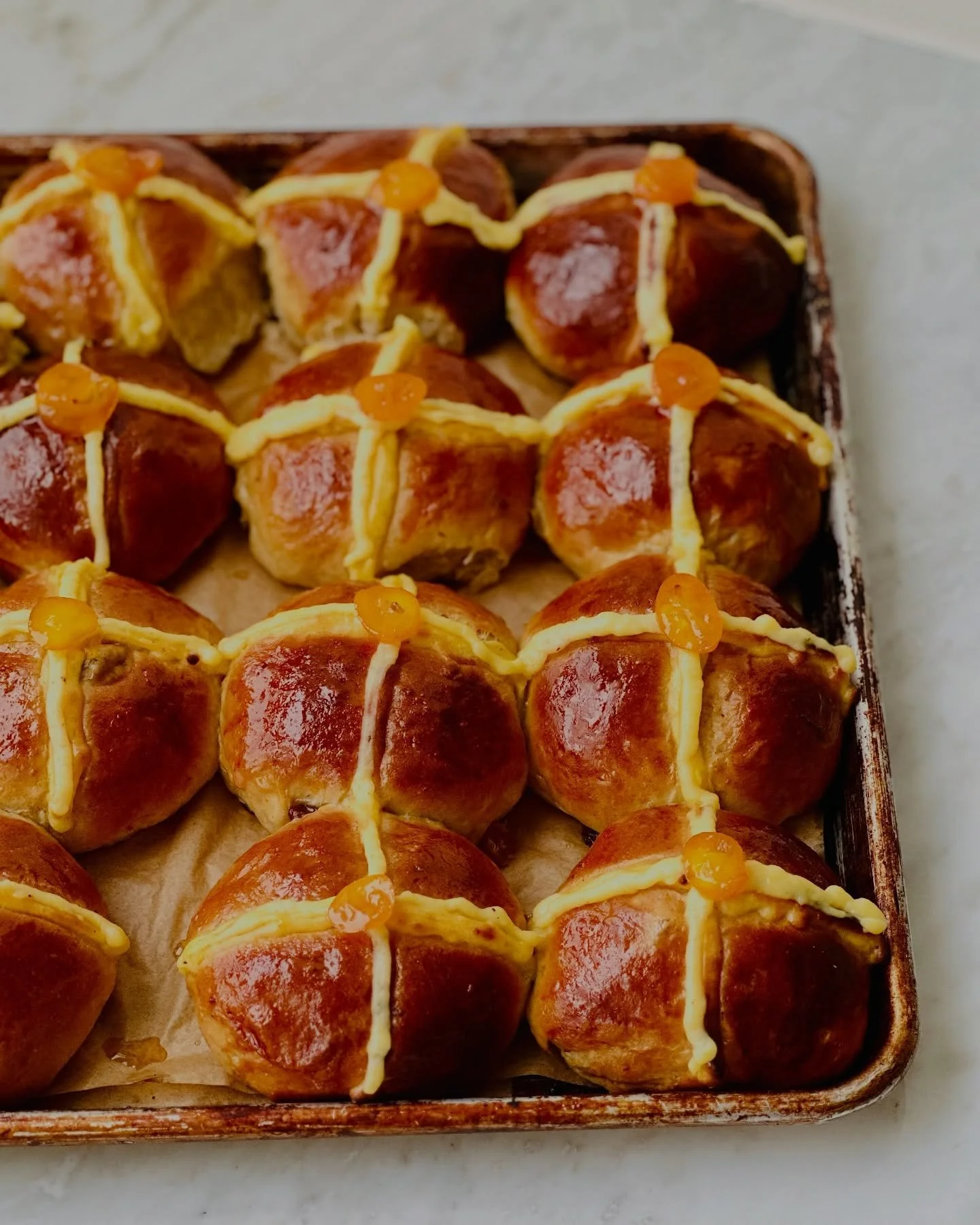 Hot Cross Buns have a special place in UFS story!

About ten years ago, when I first started learning the language of bread, Hot Cross Buns were one of the very first things I baked. So it felt right to revisit them this Easter &mdash; especially dur