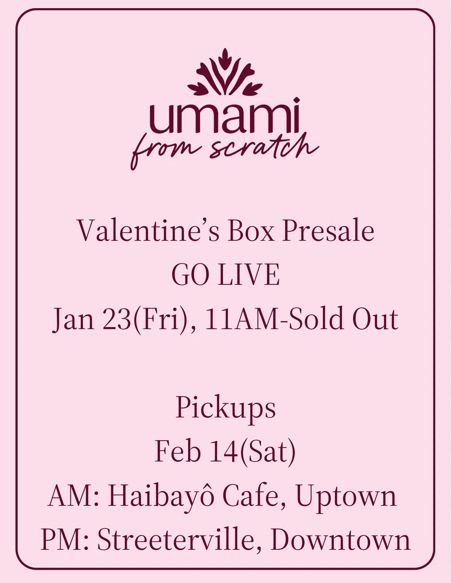 UFS Valentine's Special Box