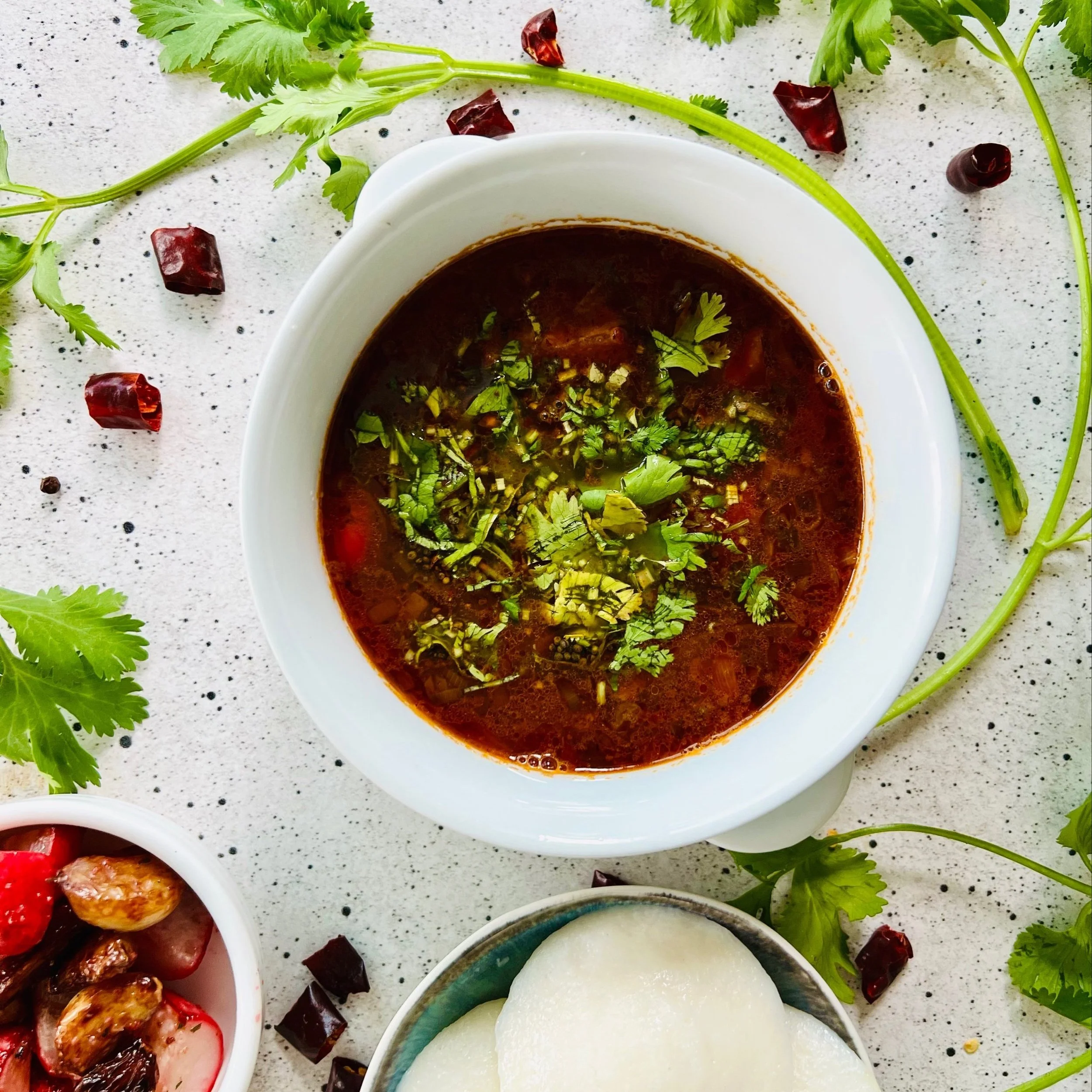 Blistered Garlic and Breakfast Radish Rasam — Umami From Scratch