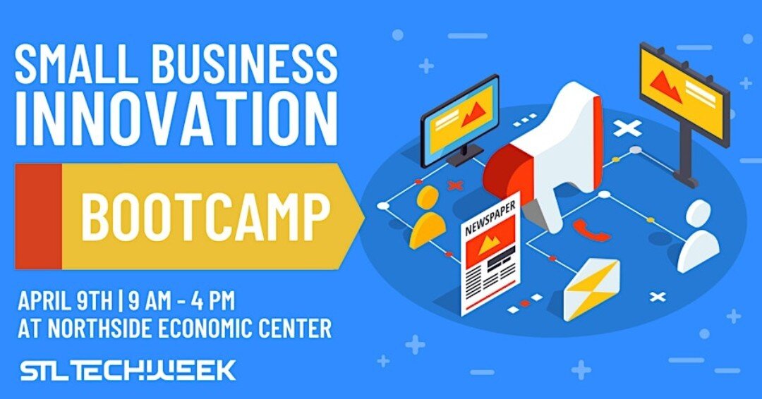 We are excited to partner with @TechSTL to host a Small Business Innovation Bootcamp at the #NEEC during STL TechWeek on April 9 from 9 a.m. - 4 p.m.

Register to attend at link in bio.