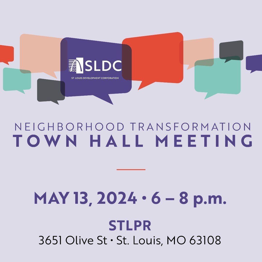 Our next Town Hall Meeting for the Midtown, Covenant Blu/Grand Center, Forest Park Southeast, Tiffany, Botanical Heights, Kings Oak, Cheltenham, Central West End &amp; The Gate District Neighborhoods is coming up on May 13. 

RSVP to join us via link