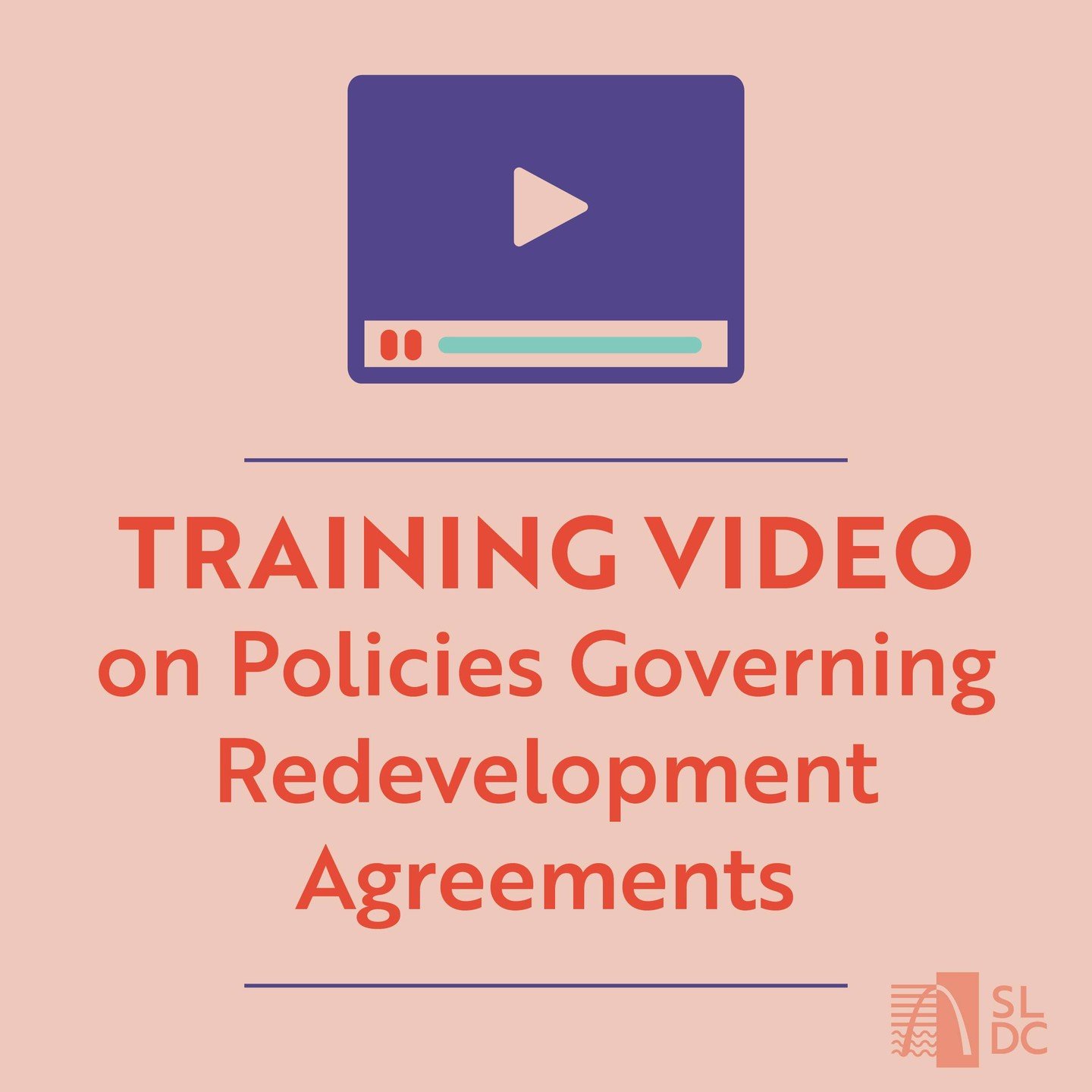 As required by Ordinance 71620, SLDC has created a simple training video to educate the public regarding the requirements &amp; policies that govern redevelopment agreements. Watch video at 🔗in bio.