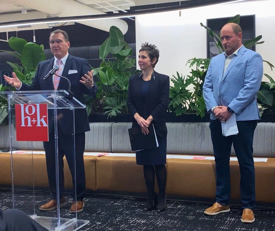 Yesterday, SLDC joined architecture firm @hoknetwork, St. Louis Mayor Cara Spencer, Alderwoman Jami Cox Antwi, and partners including @greaterstlinc to celebrate HOK&rsquo;s new Downtown St. Louis headquarters with a ribbon cutting at Peabody Plaza.
