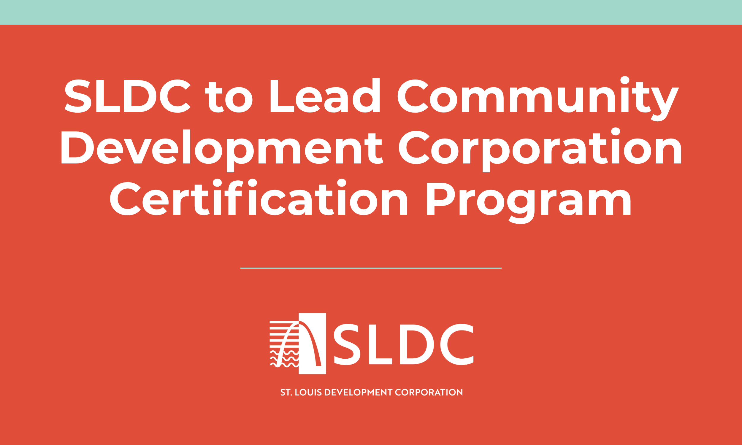 SLDC to Lead Community Development Corporation Certification Program