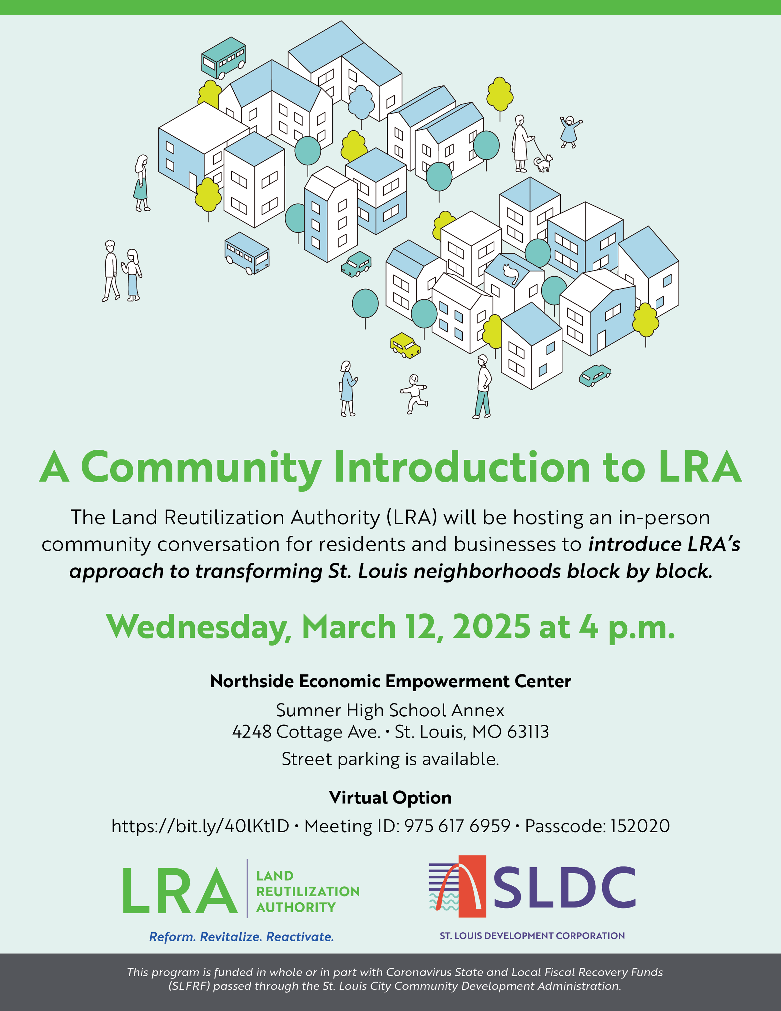 Lra Events A Community Introduction to LRA — St. Louis Development Corporation (SLDC)