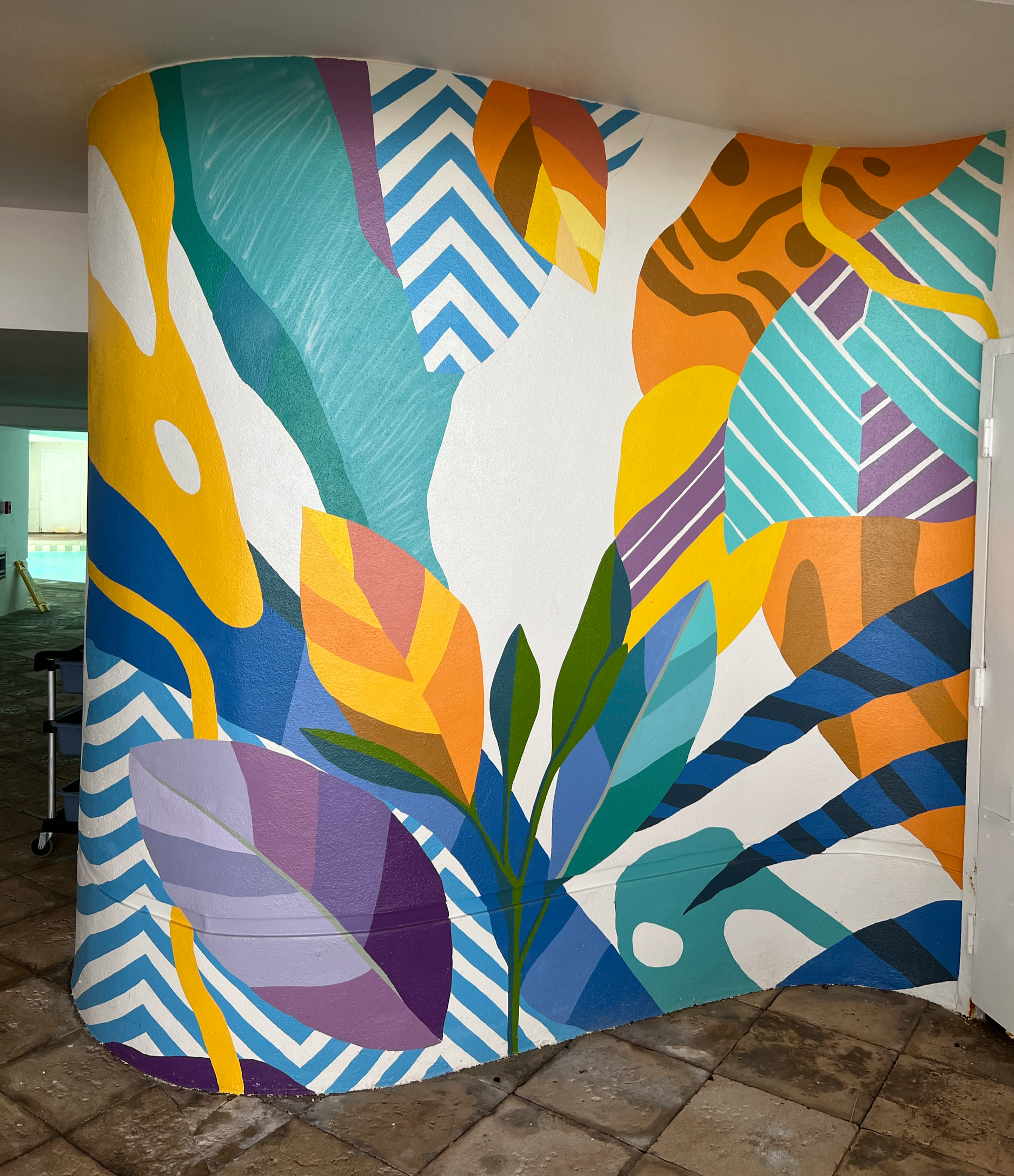 Locals Only.
Medium:
Airbrush, acrylic paints, brushes.

Dimensions:
12’ x 35’ x 0"

Artwork for Sale:
No

Price:
N/A

Year Completed:
2023

Primary Discipline:
Mural

Art in Public Places:
Yes

Location:
Florida ,Diplomat Hotel.