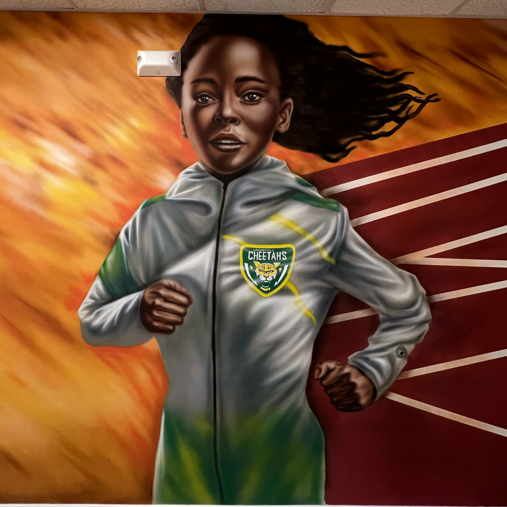 "Leading the Way."

Medium:
acrylic paint, airbrush.

Artwork for Sale:
No

Price:
N/A

Year Completed:
2023

Primary Discipline:
Mural

Art in Public Places:
Yes

Location:
West Ken Lark Park

Public Art Program:
Resource Center