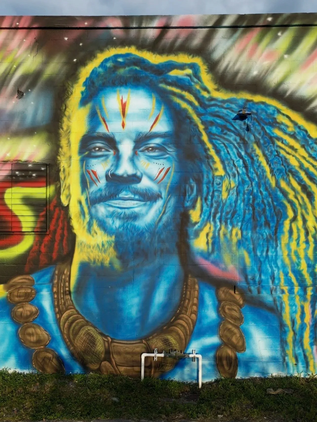 Paradise Rediscovered
Medium:
acrylic paint, airbrush.

Dimensions:
25’ x 50’ x 40"

Artwork for Sale:
No

Price:
N/A

Year Completed:
2024

Primary Discipline:
Mural

Art in Public Places:
Yes

Location:
Fort-Lauderdale

Public Art Program:
AOTA Fes