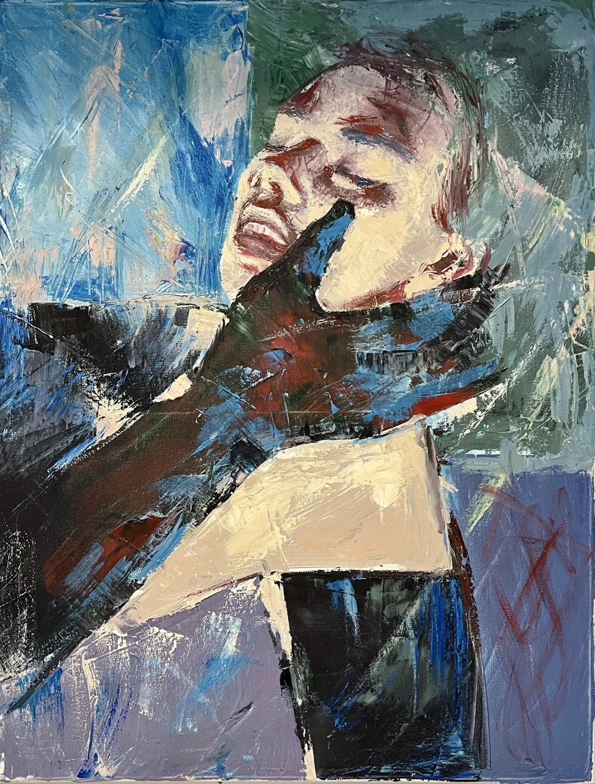 Social Media.
Medium:
Acrylic paint, magazines, pallet knife, canvas.

Dimensions:
3’ x 4" x 2"

Artwork for Sale:
Yes

Price:
N/A

Year Completed:
2023

Primary Discipline:
Painting