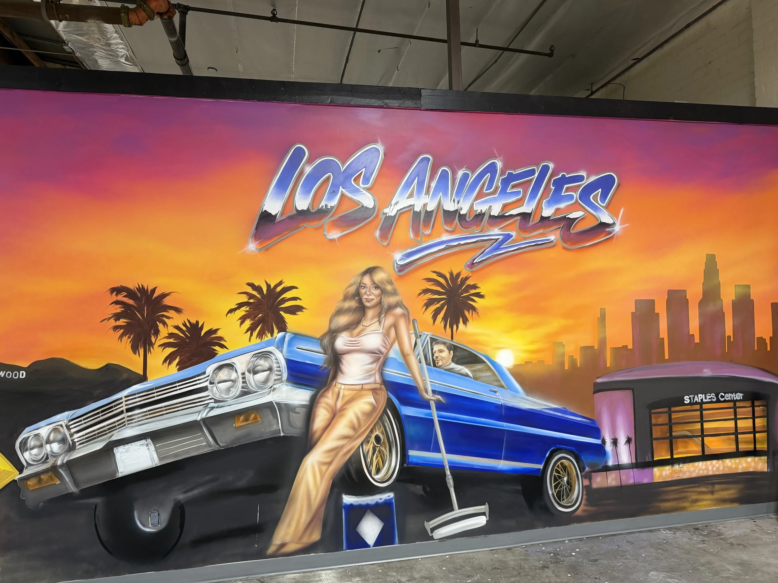 Epoxy in Motion — Los Angeles Showroom Mural