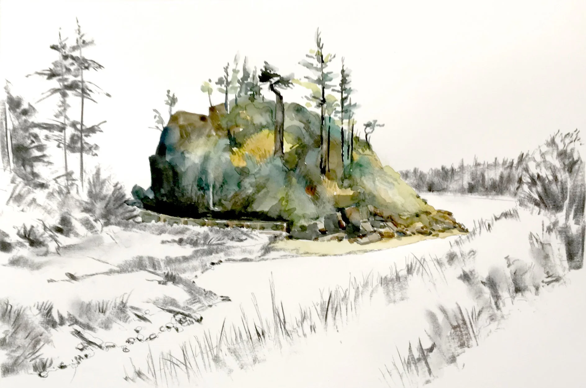 Sargents Bay, studio