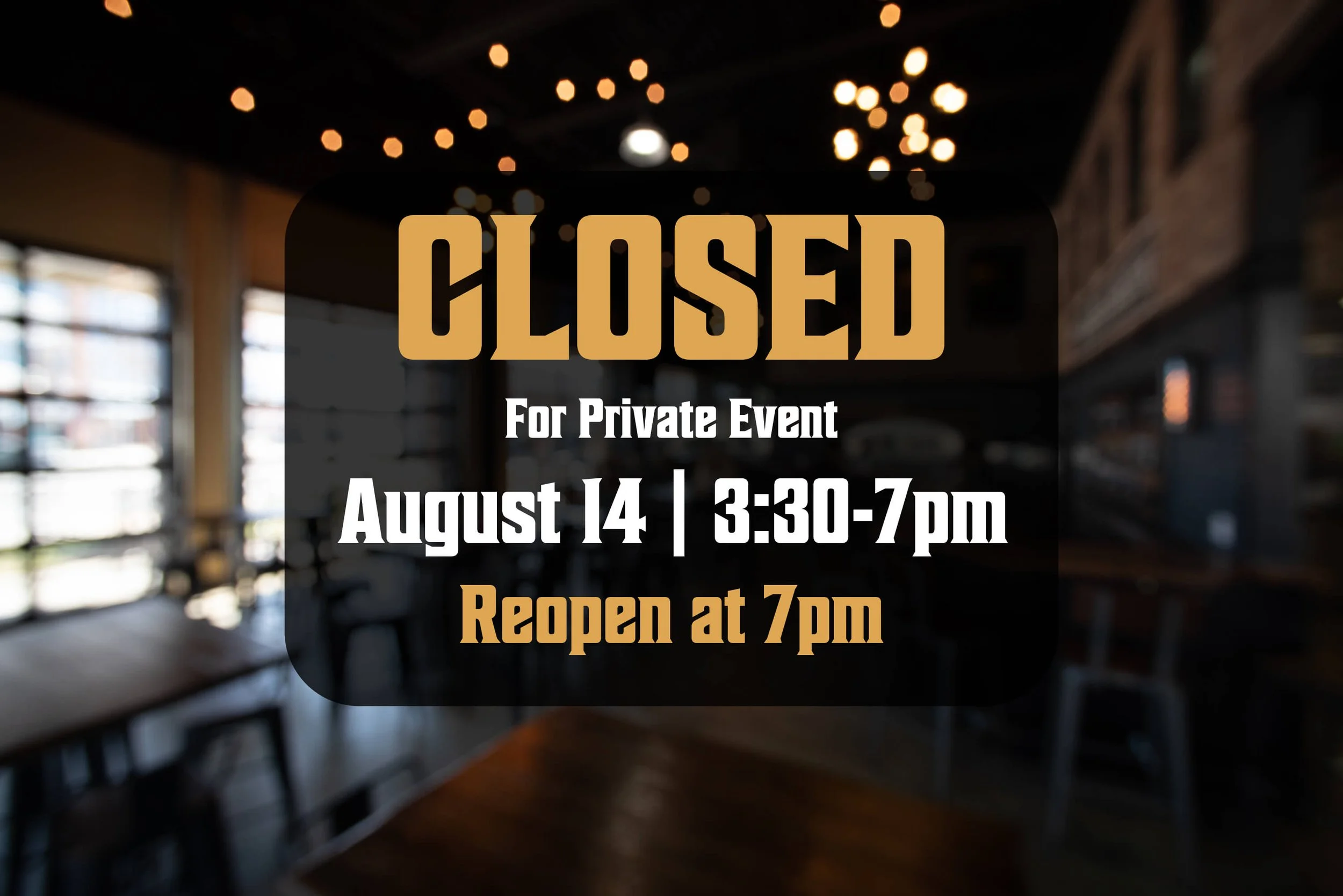 Private Event