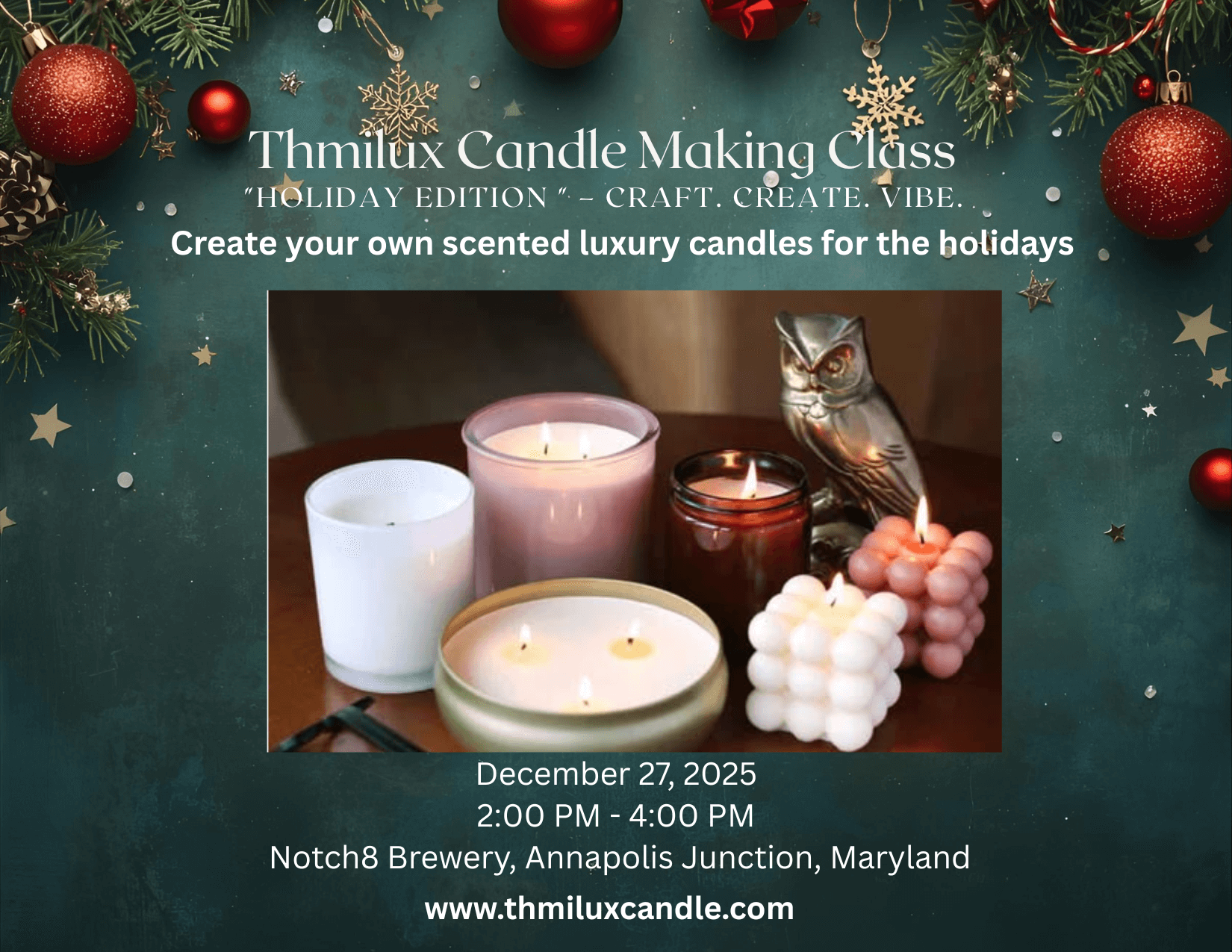 Thmilux Candle Making Class