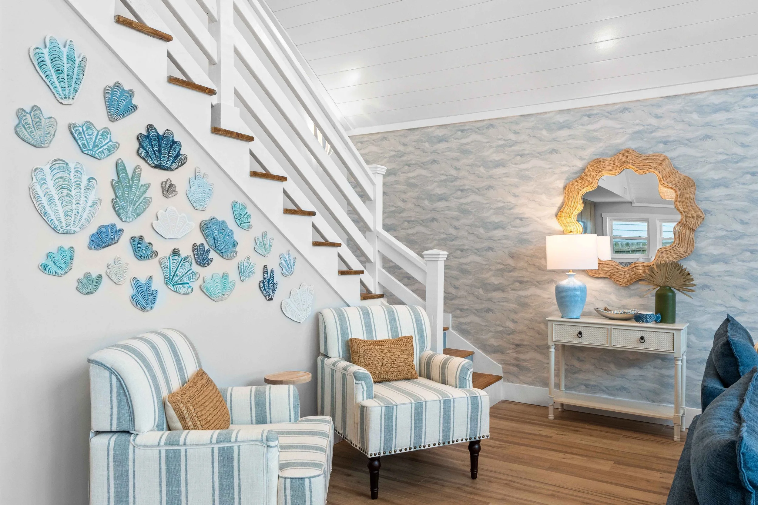 Vacation Rental photo showcasing a stairwell and sitting area, located in Panama City Beach, Florida 
