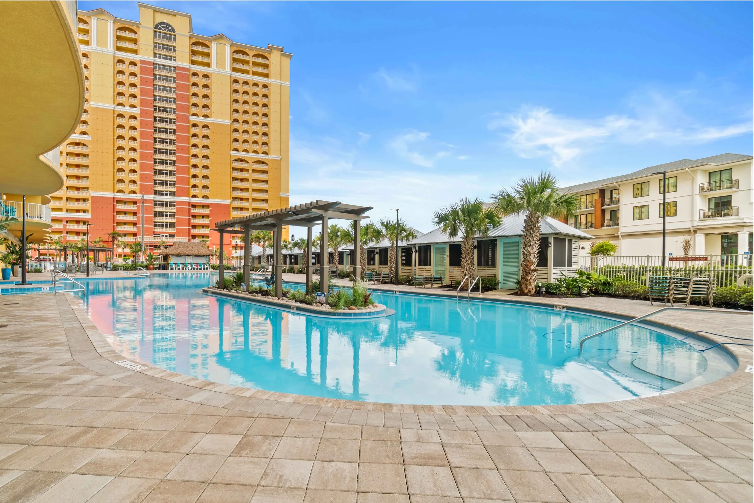 Amenity Photography of the pool at Calypso tower 3 in Panama City Beach, Florida 