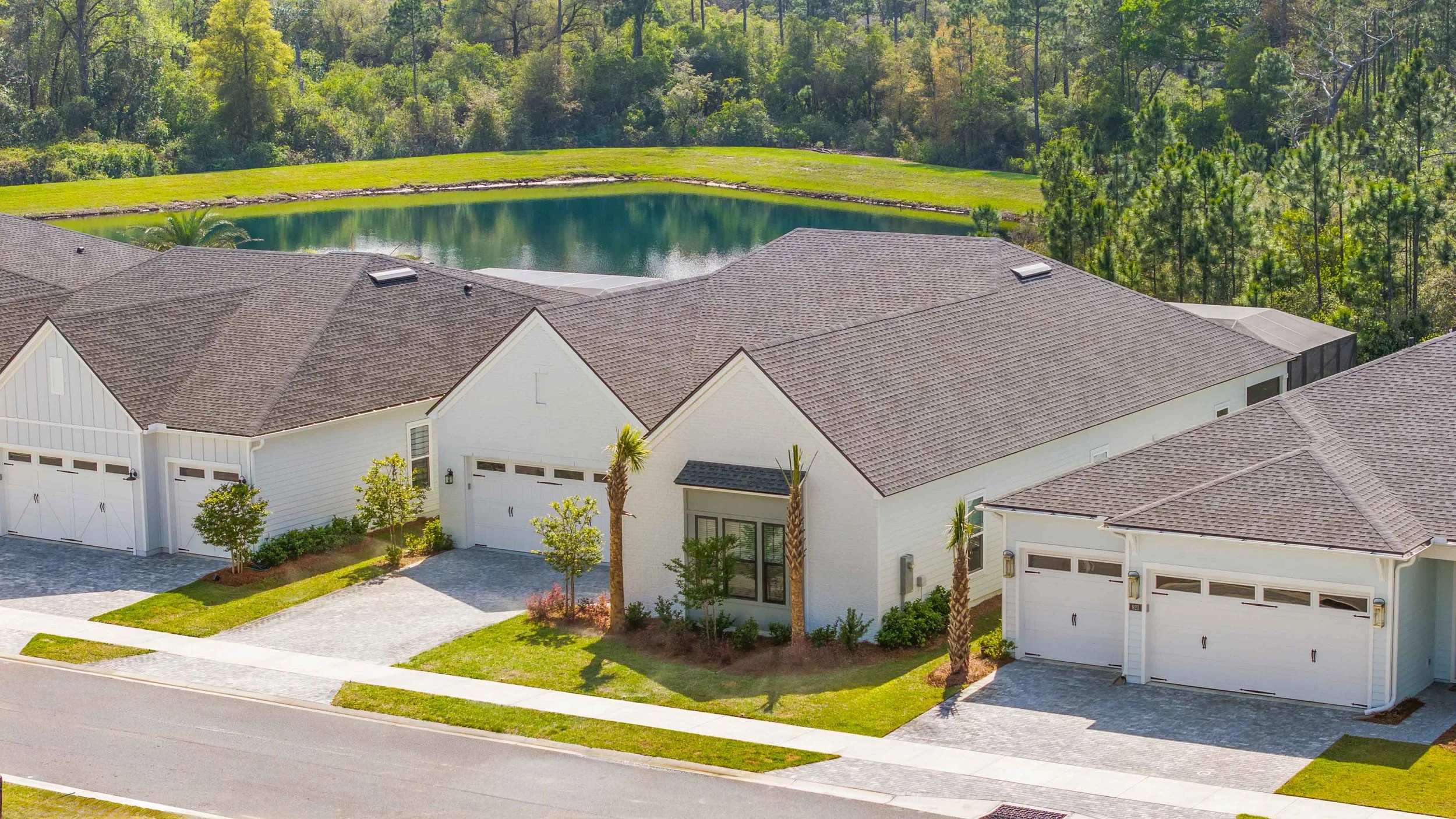 Drone photo of a luxury real estate listing in Panama City Beach 