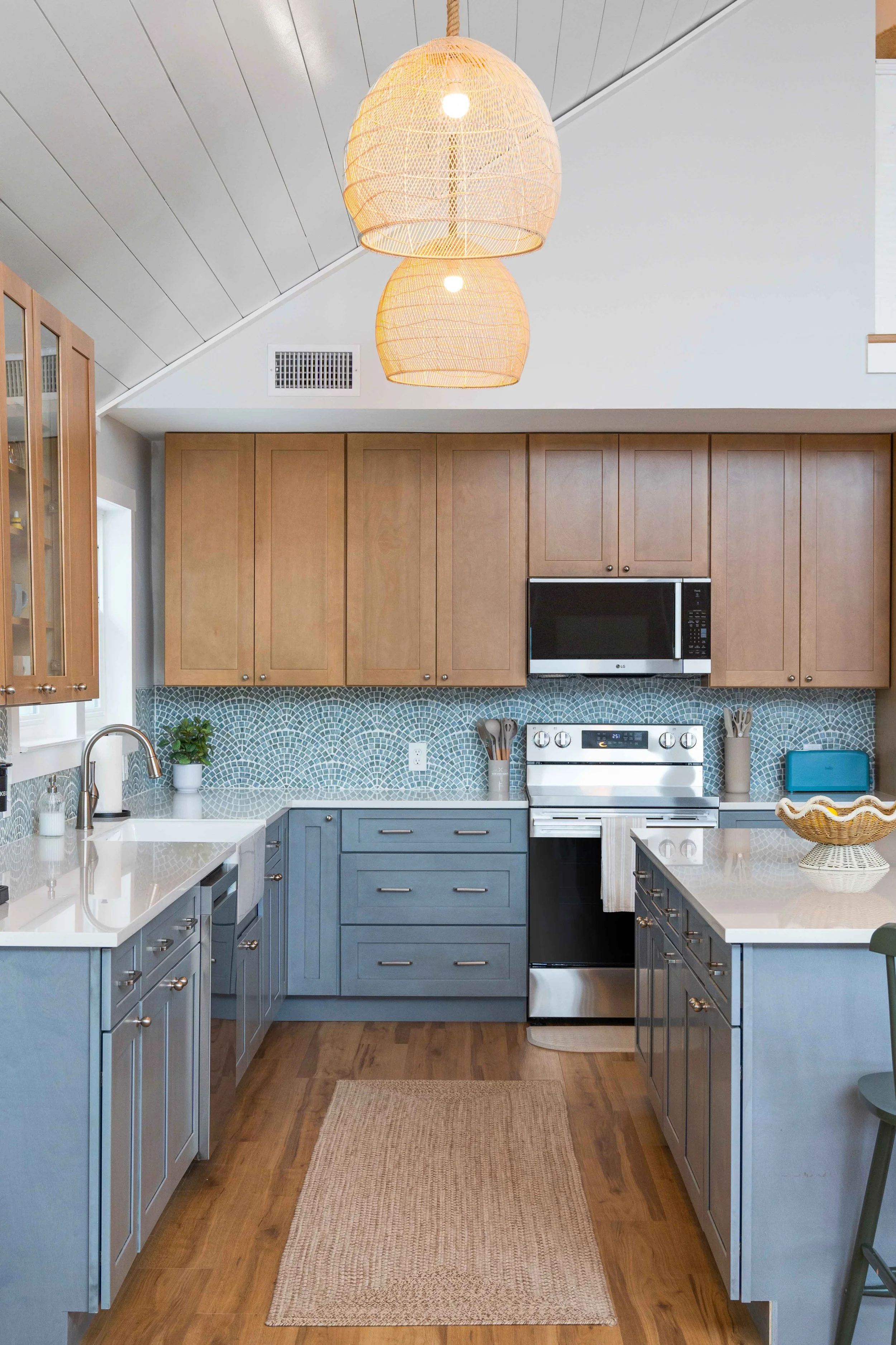 Photo of a newly renovated kitchen located in Panama City Beach, Florida