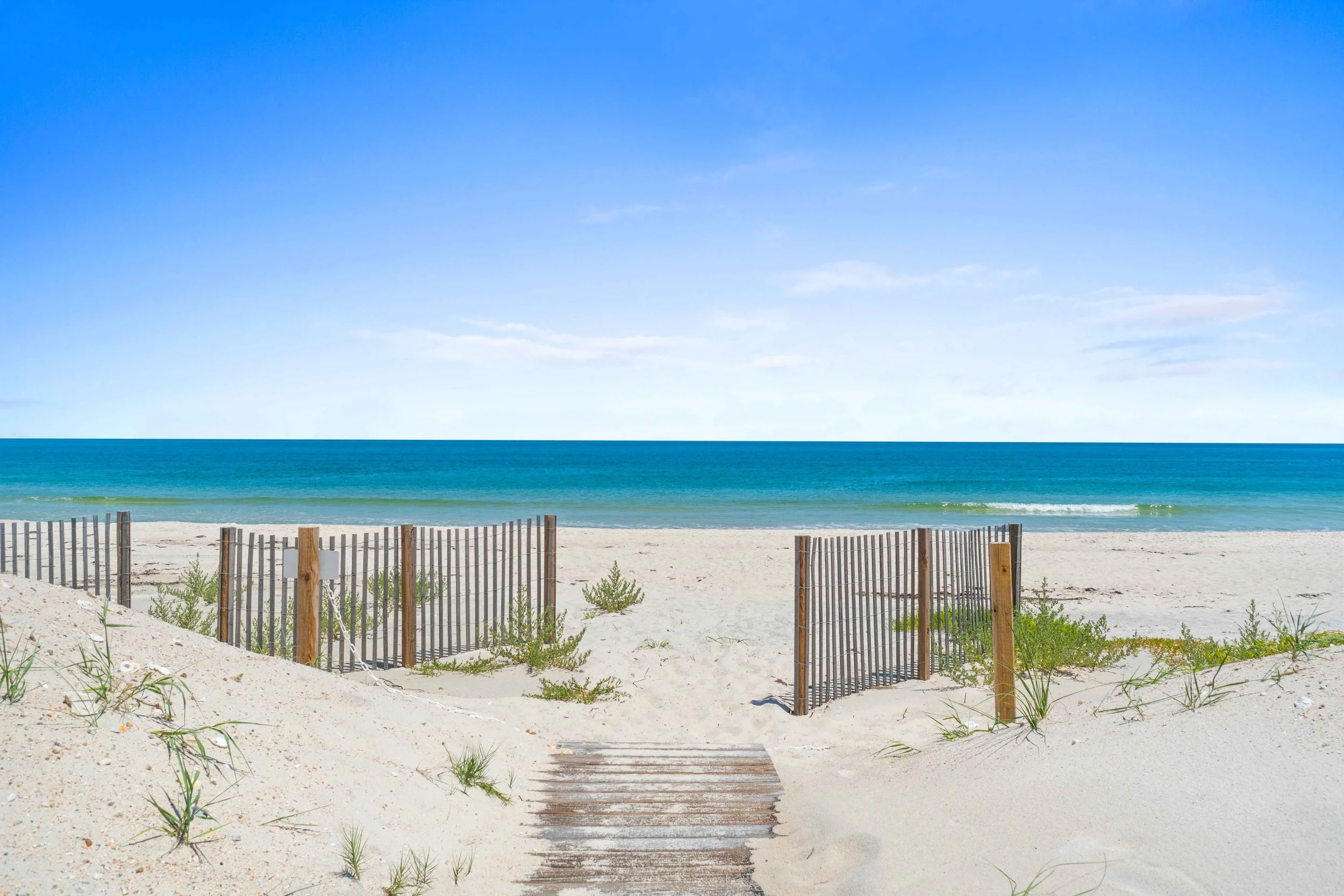 Beautiful image showcasing a beach access 