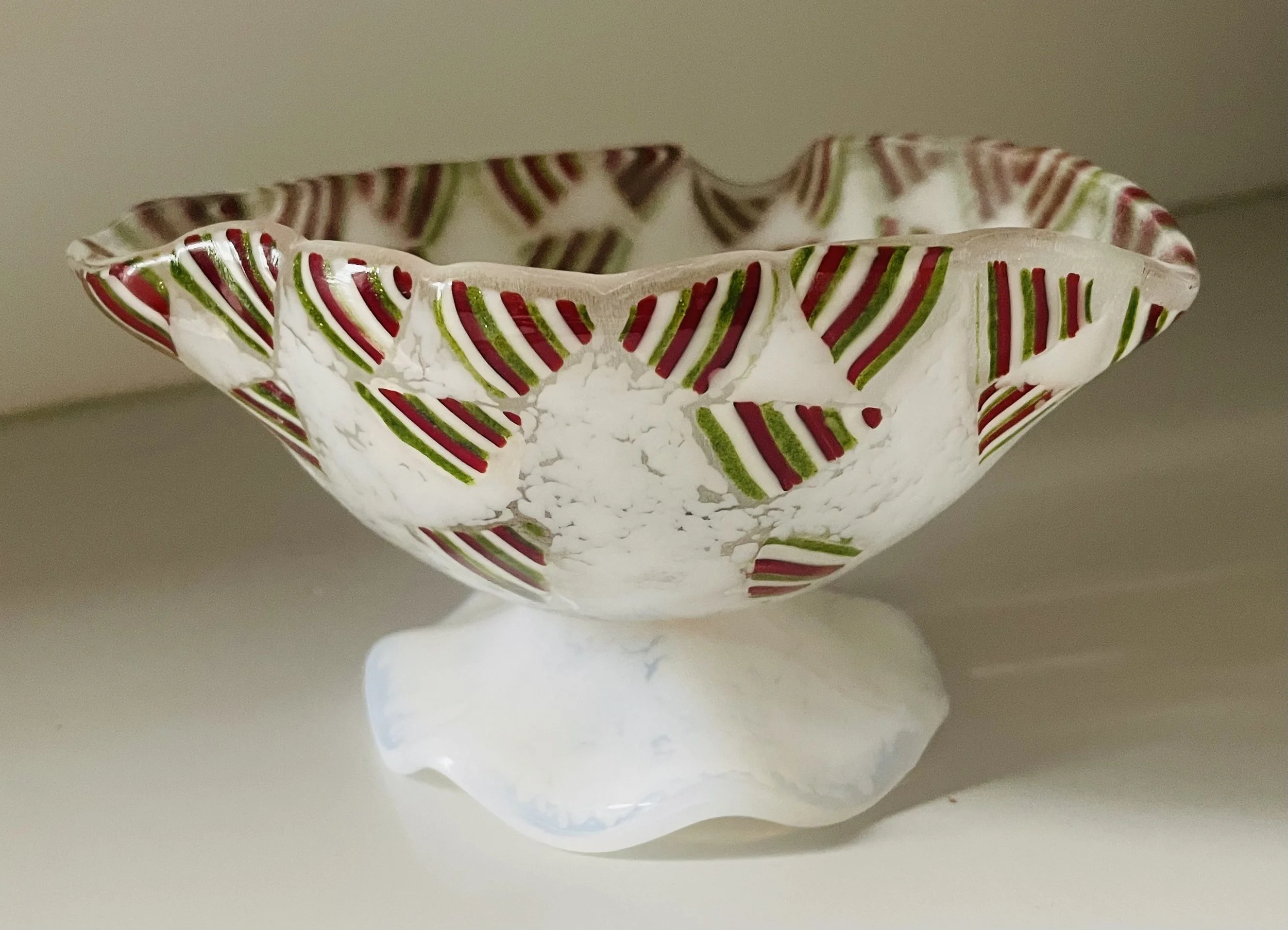 Candy Bowl Xmas Triangles 7 inches $45