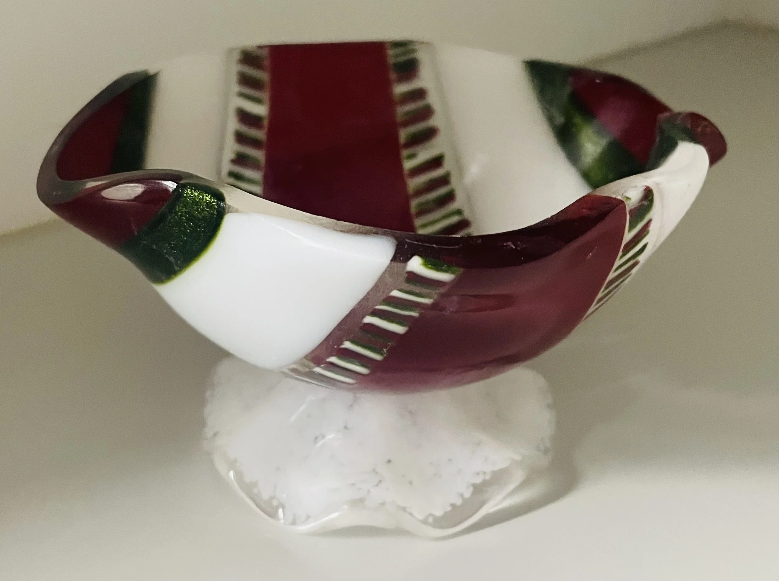 Candy Bowl Xmas Stripes 7 inches $45