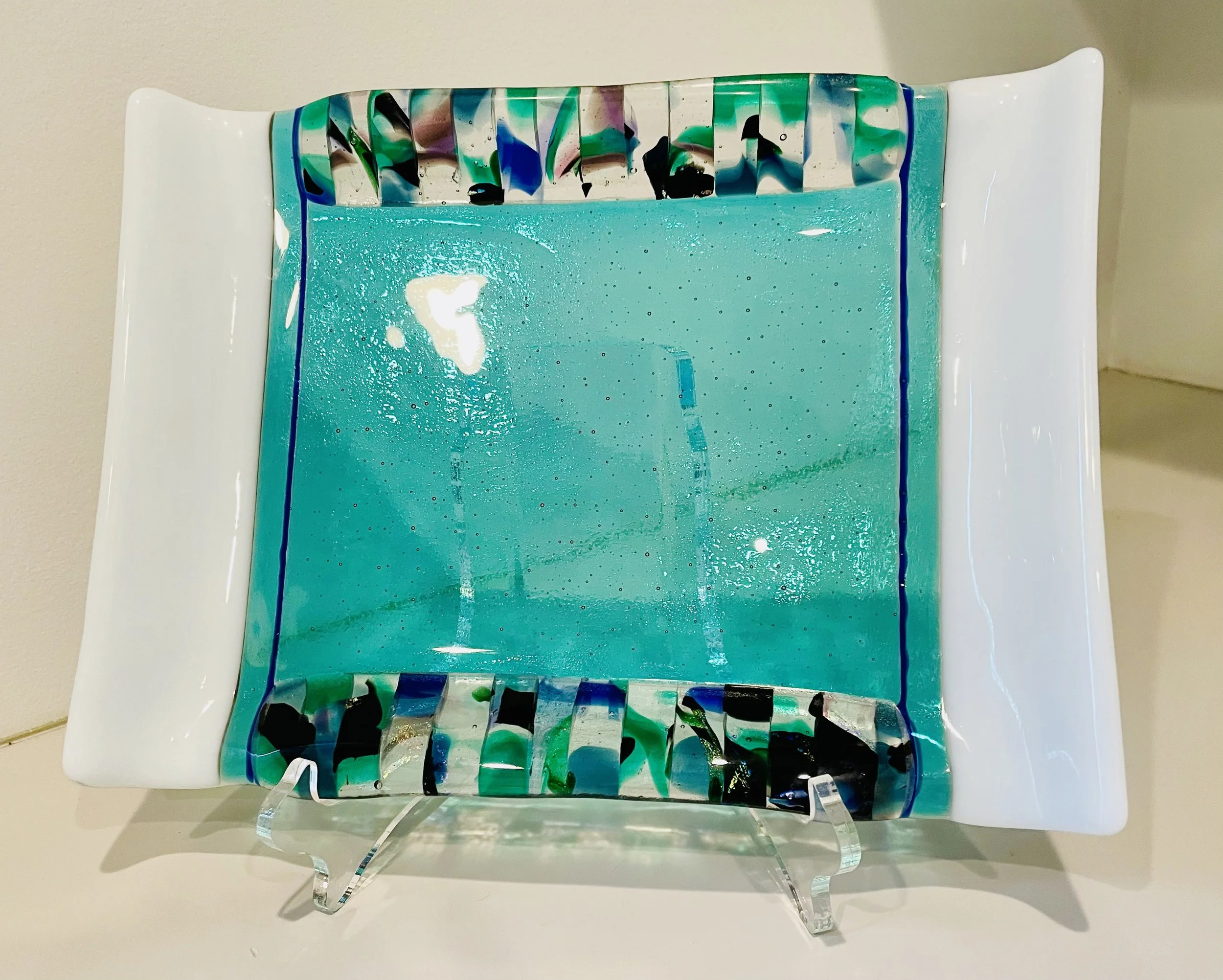 Swirl End 10 x 8 Plate $120