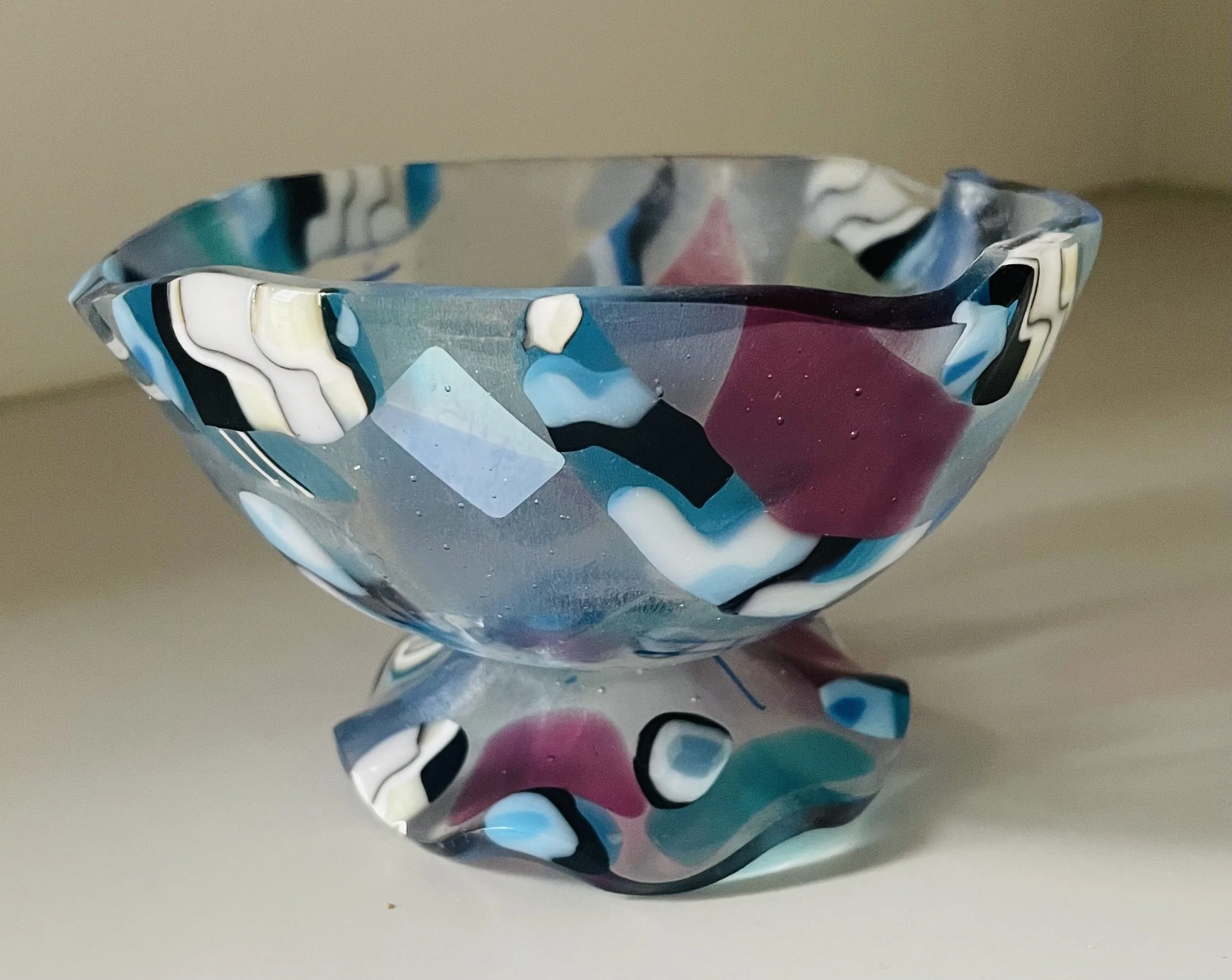 Candy Bowl Mixed colors 7 inches $45