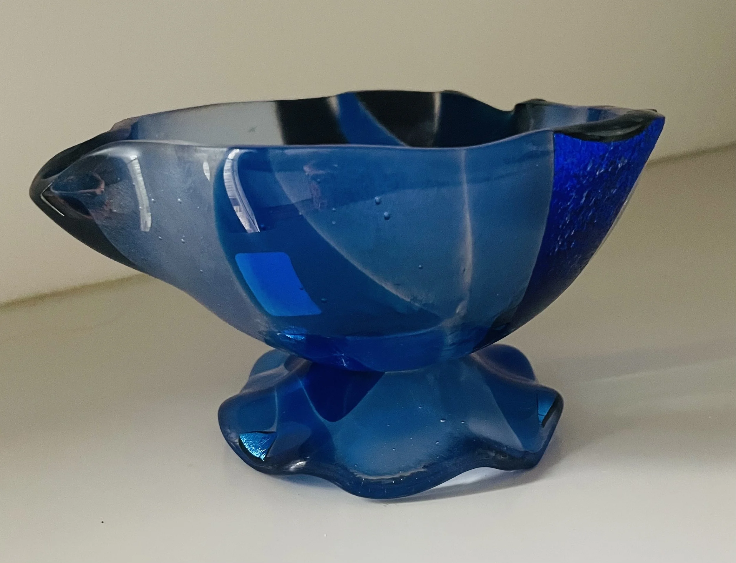 Candy Bowl Blue Dicro 7 inches $45