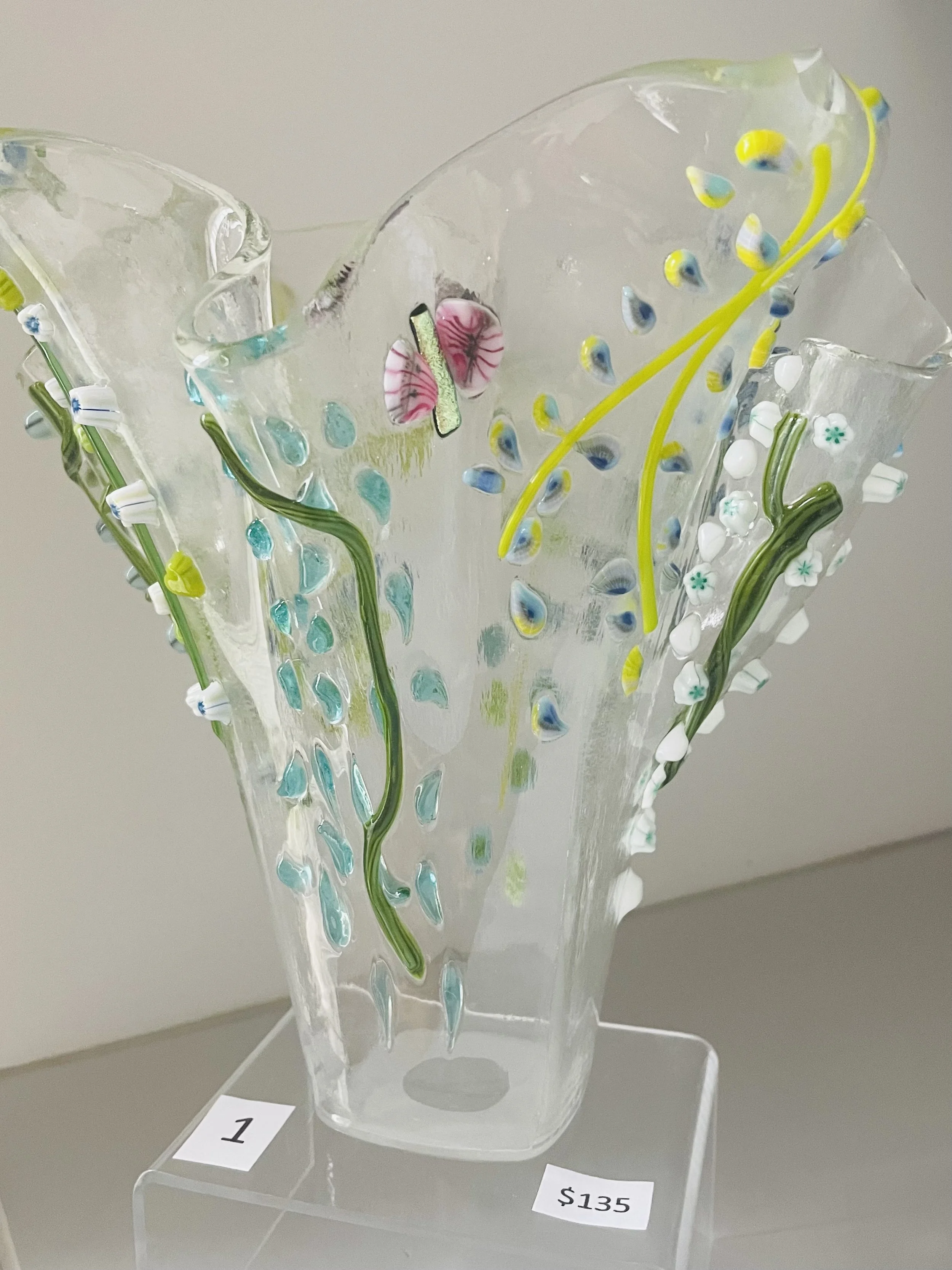 Another 10 inch Murrini Vase - $135