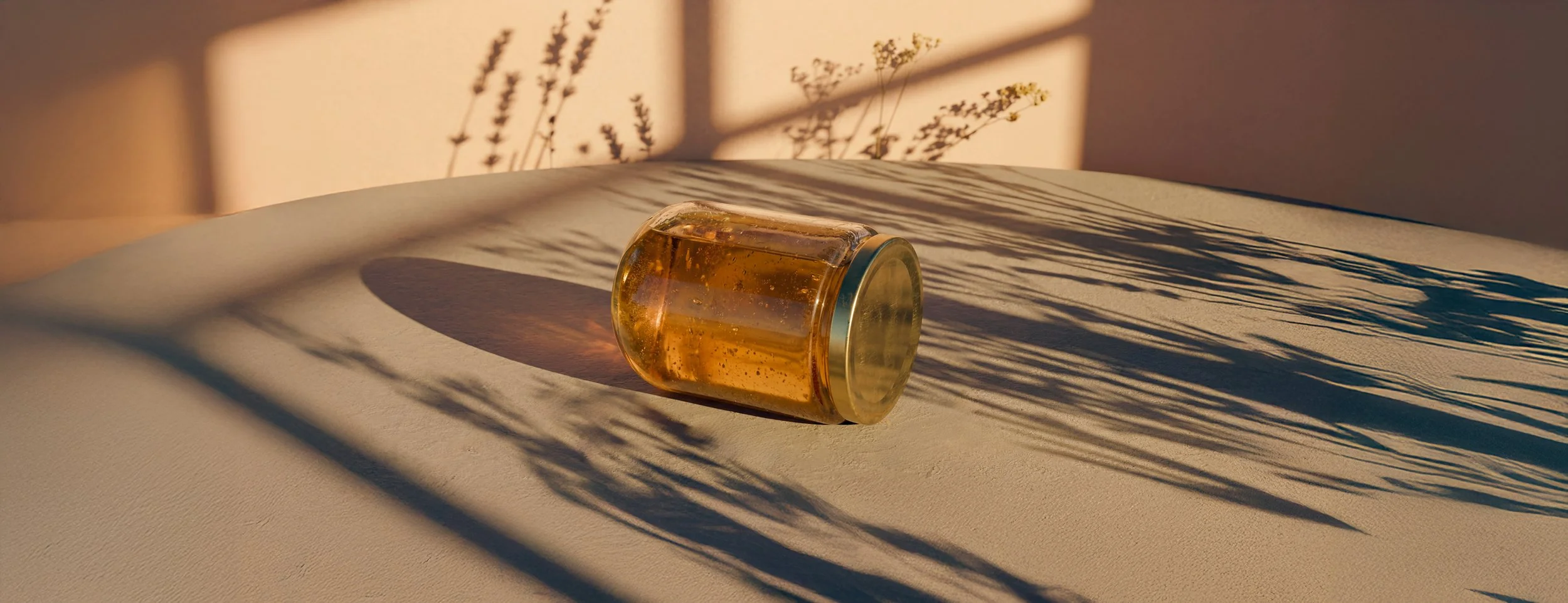 Jar of Honey 3D Render Mockup for Grandma Ks Honey BC Canada