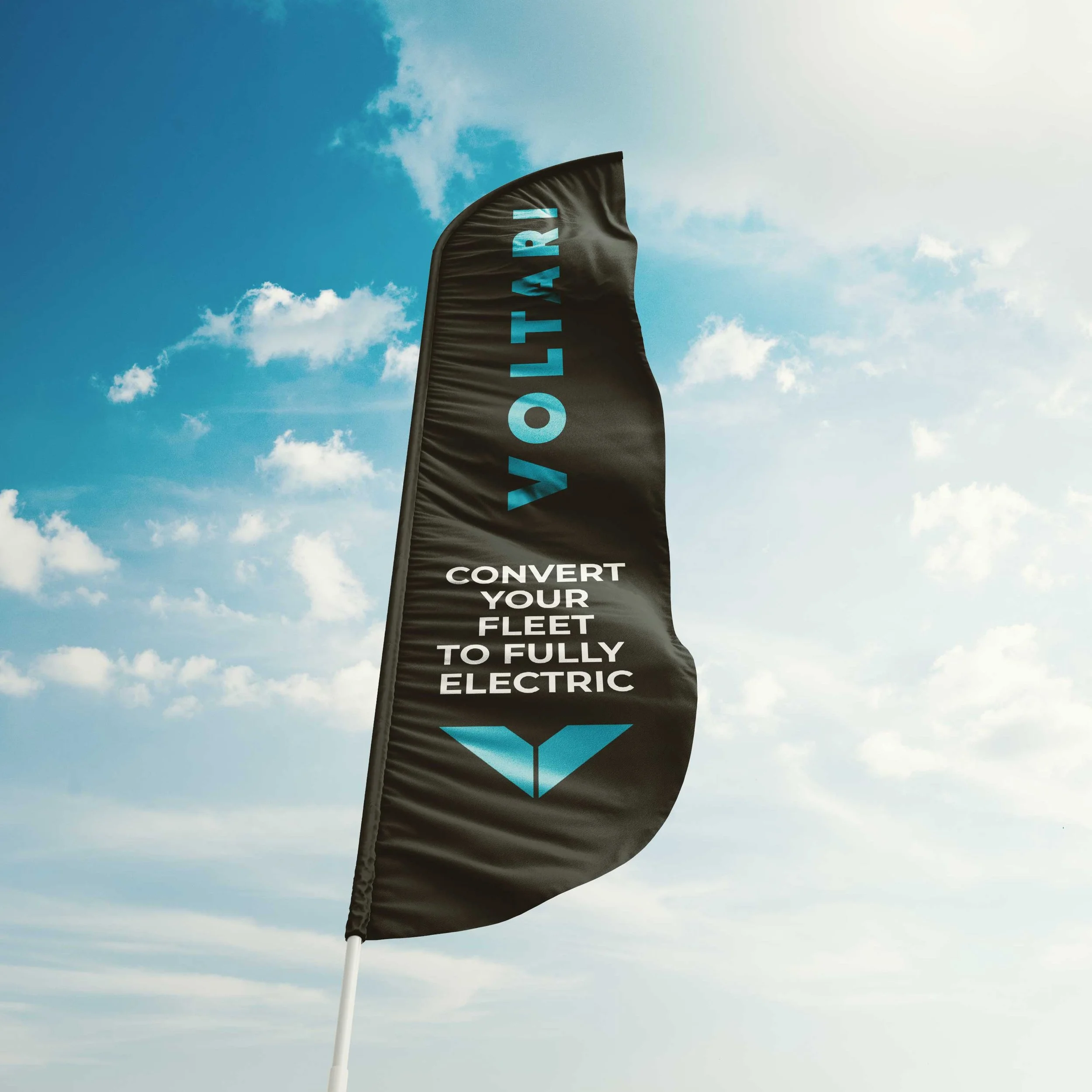 Banner Flag Design for Events for VOLTARI Marine Electric