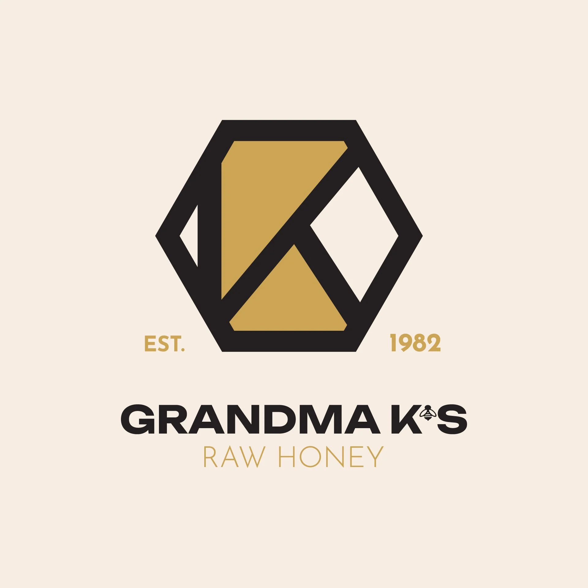 Custom Logo Design for Grandma K's Raw Honey in Western Canada