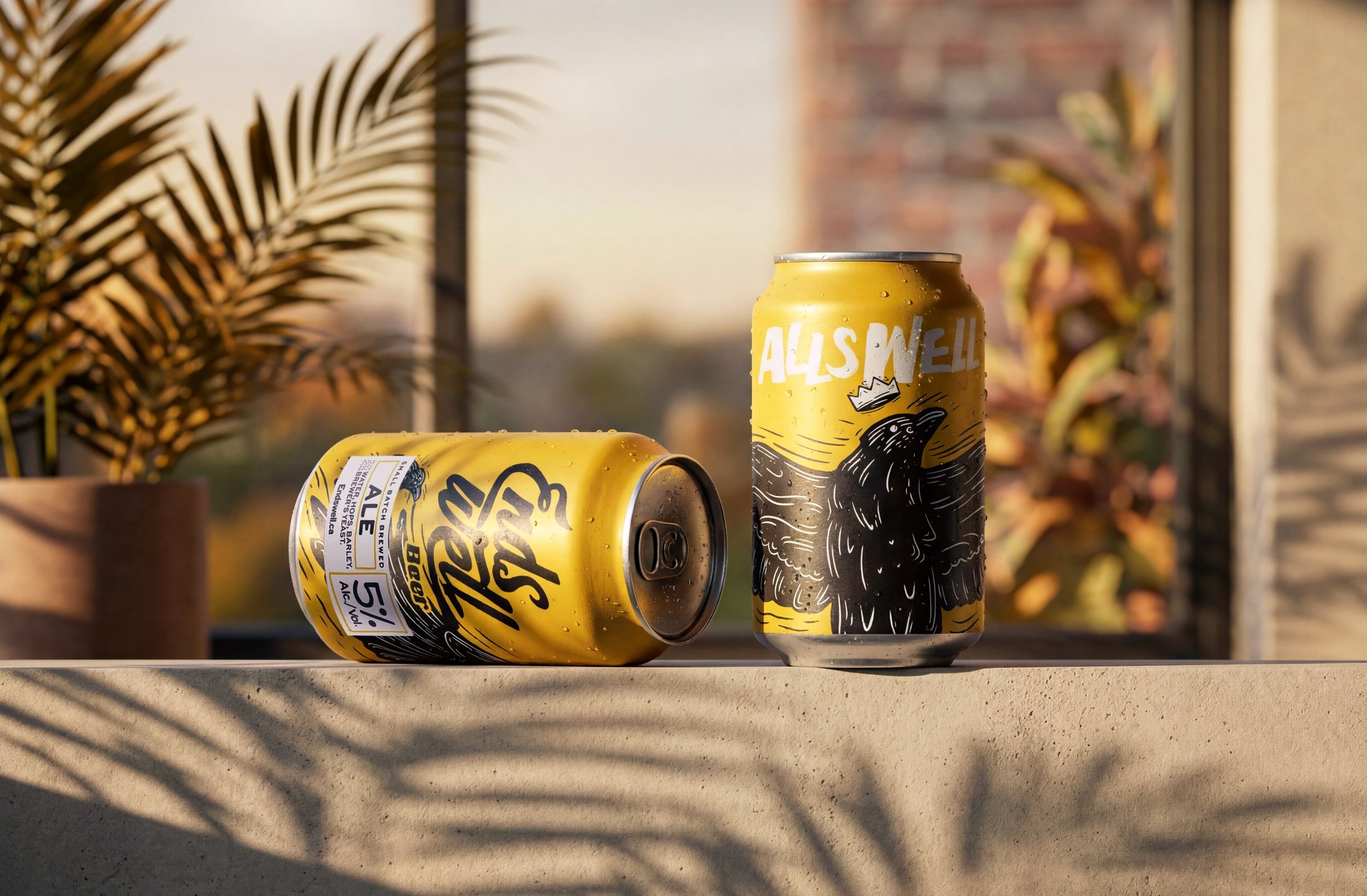 Endswell Beer custom Illustrations for Packaging Design