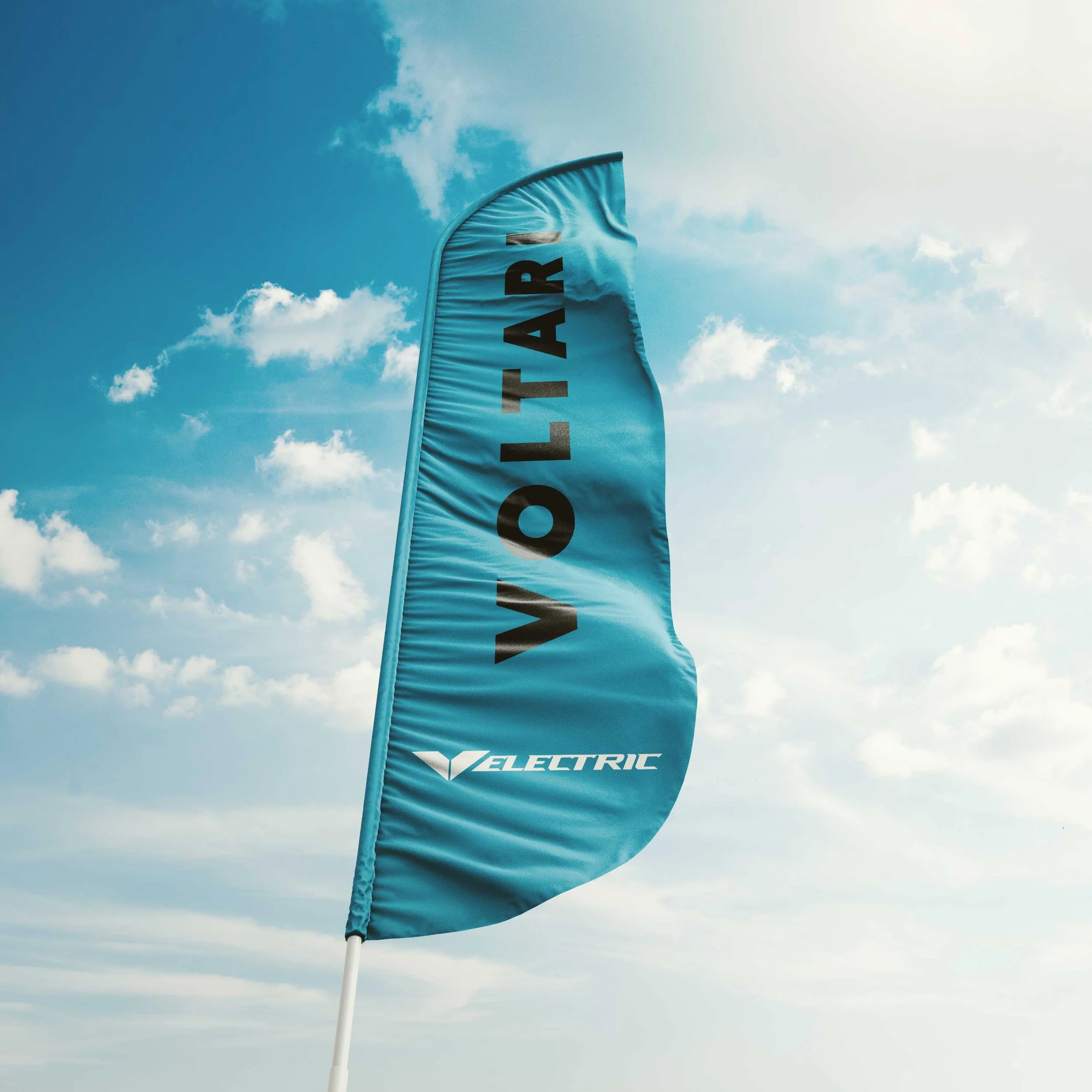 Banner Flag Design for Events for VOLTARI Marine Electric