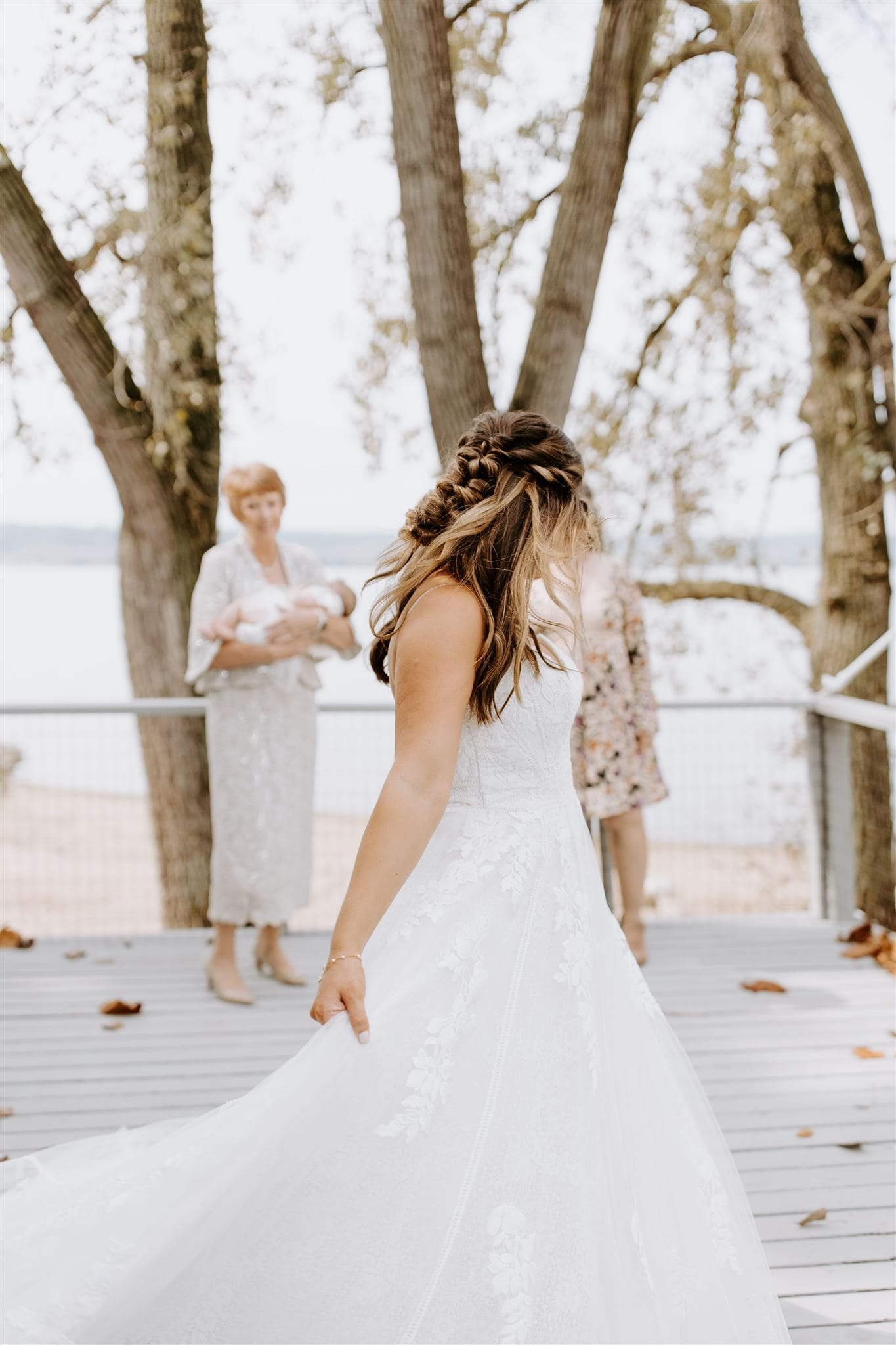  hannah spins in her wedding dress 
