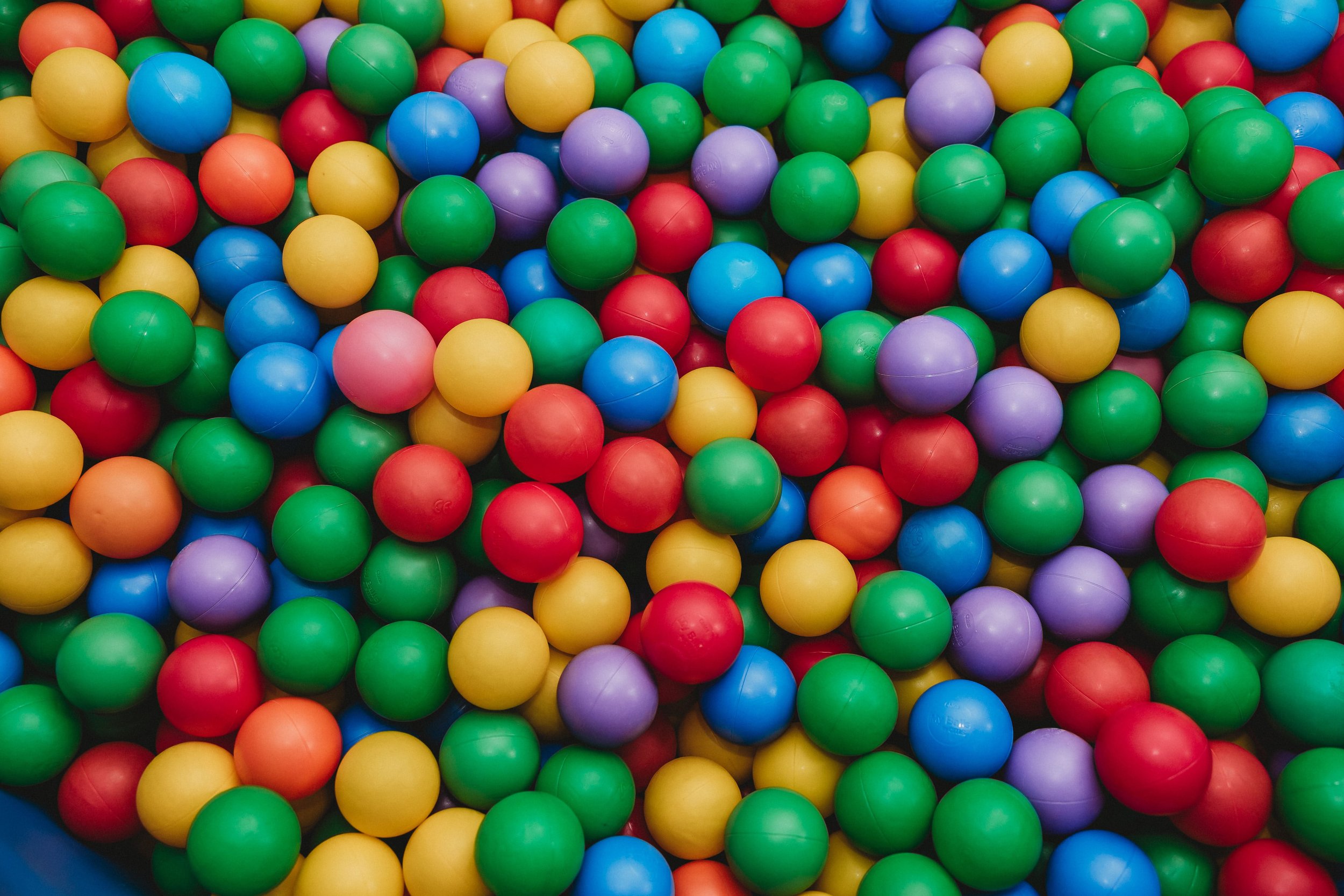  a photo of multi-colored balls in a ball pit 