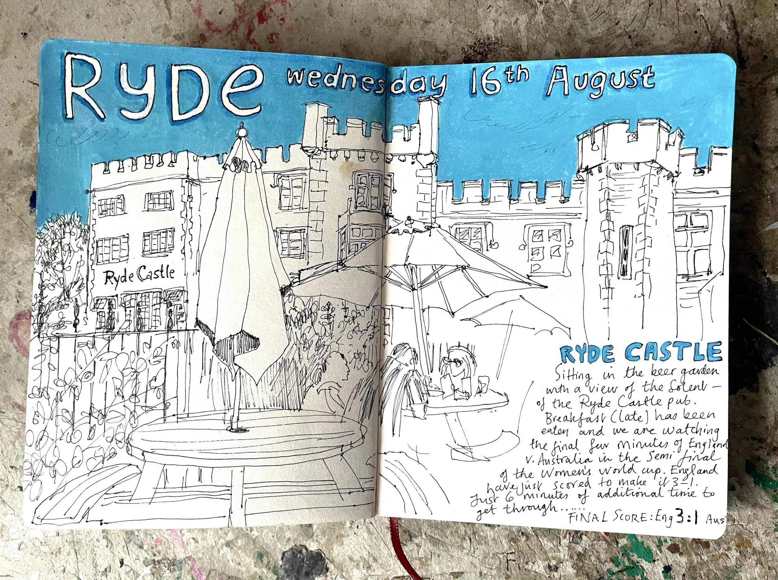 The Ryde Castle Hotel in the Isle of Wight. August 2023