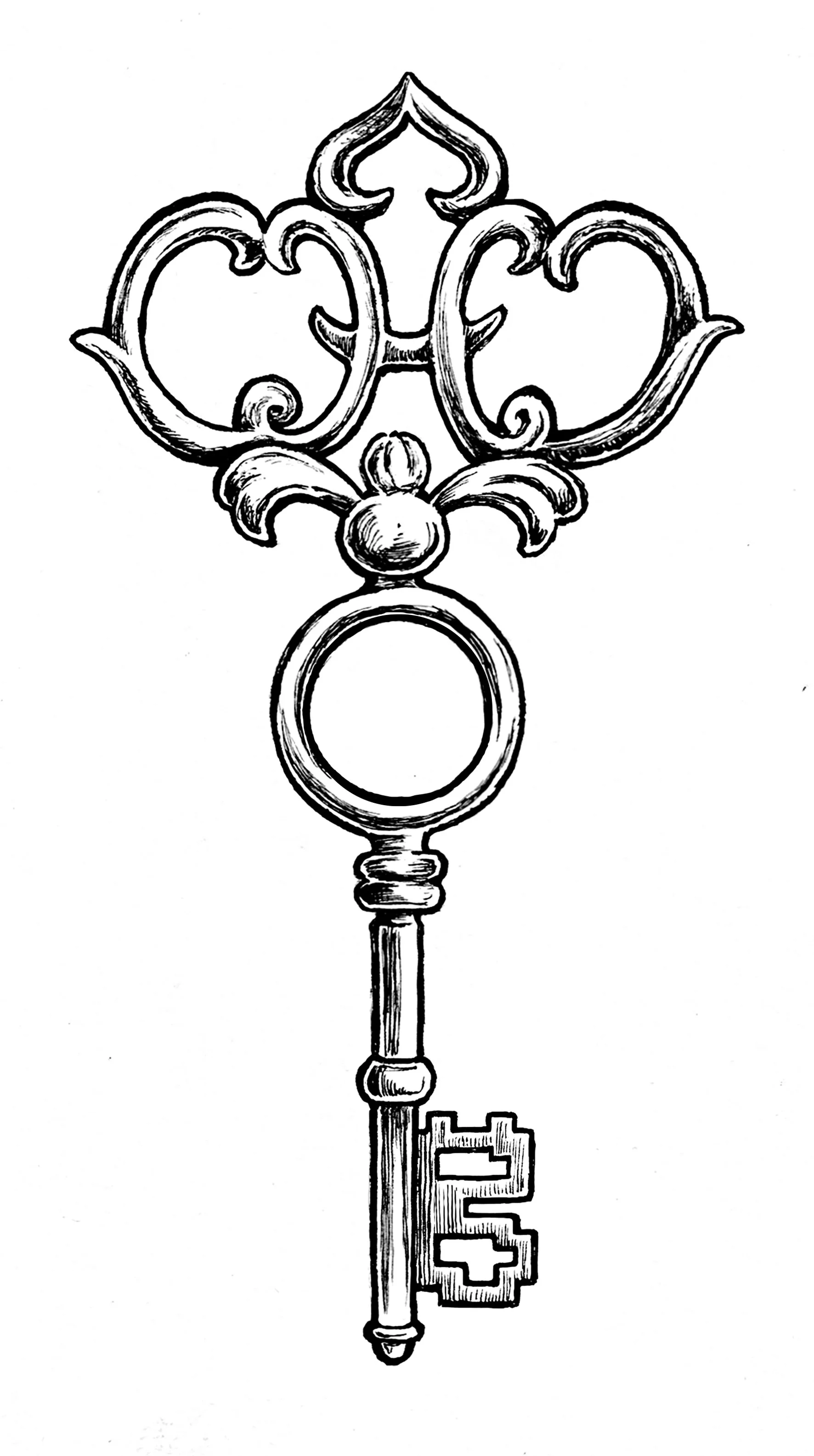 Black line work for use on white background