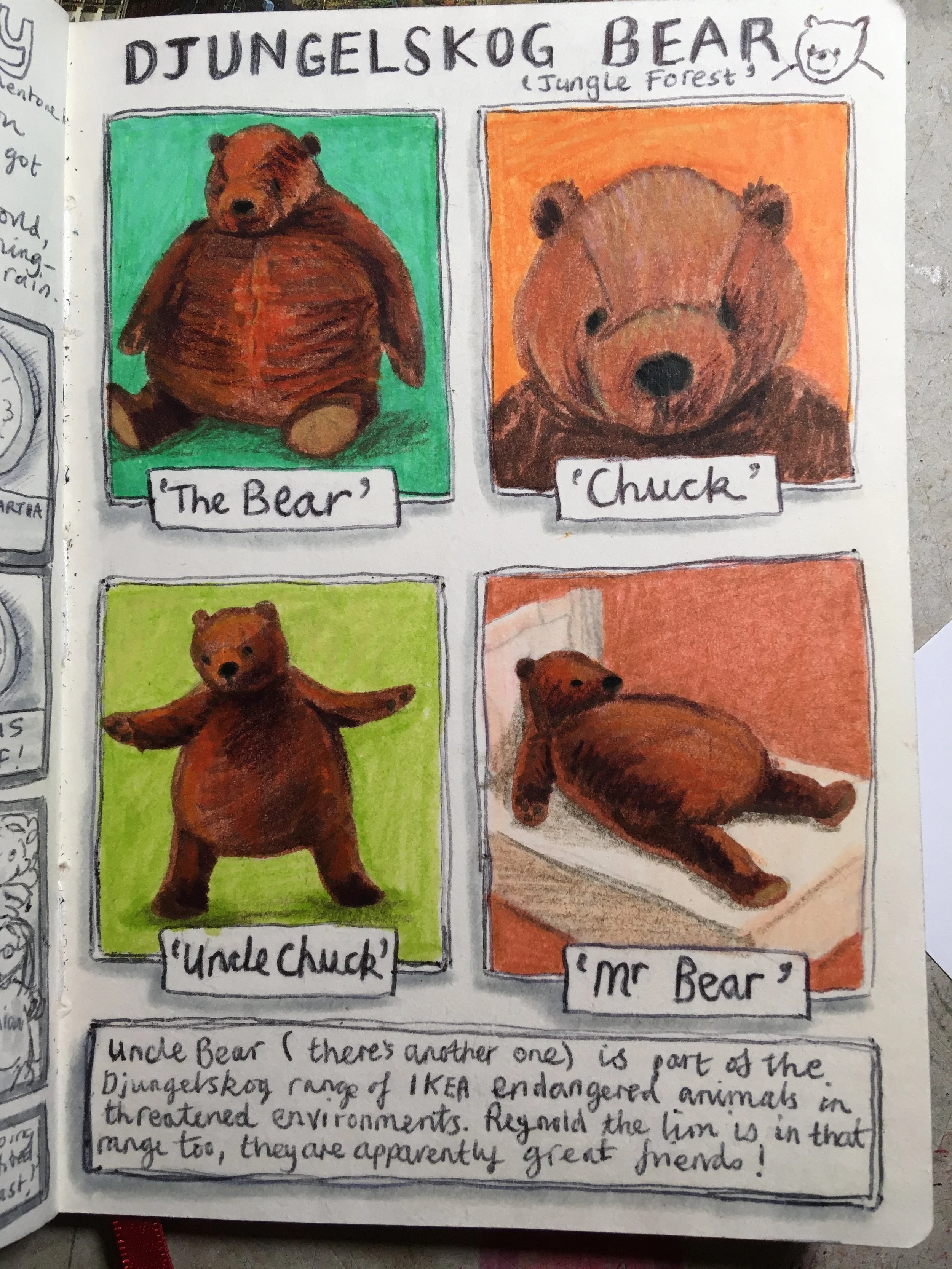 Uncle Chuck the Ikea bear.